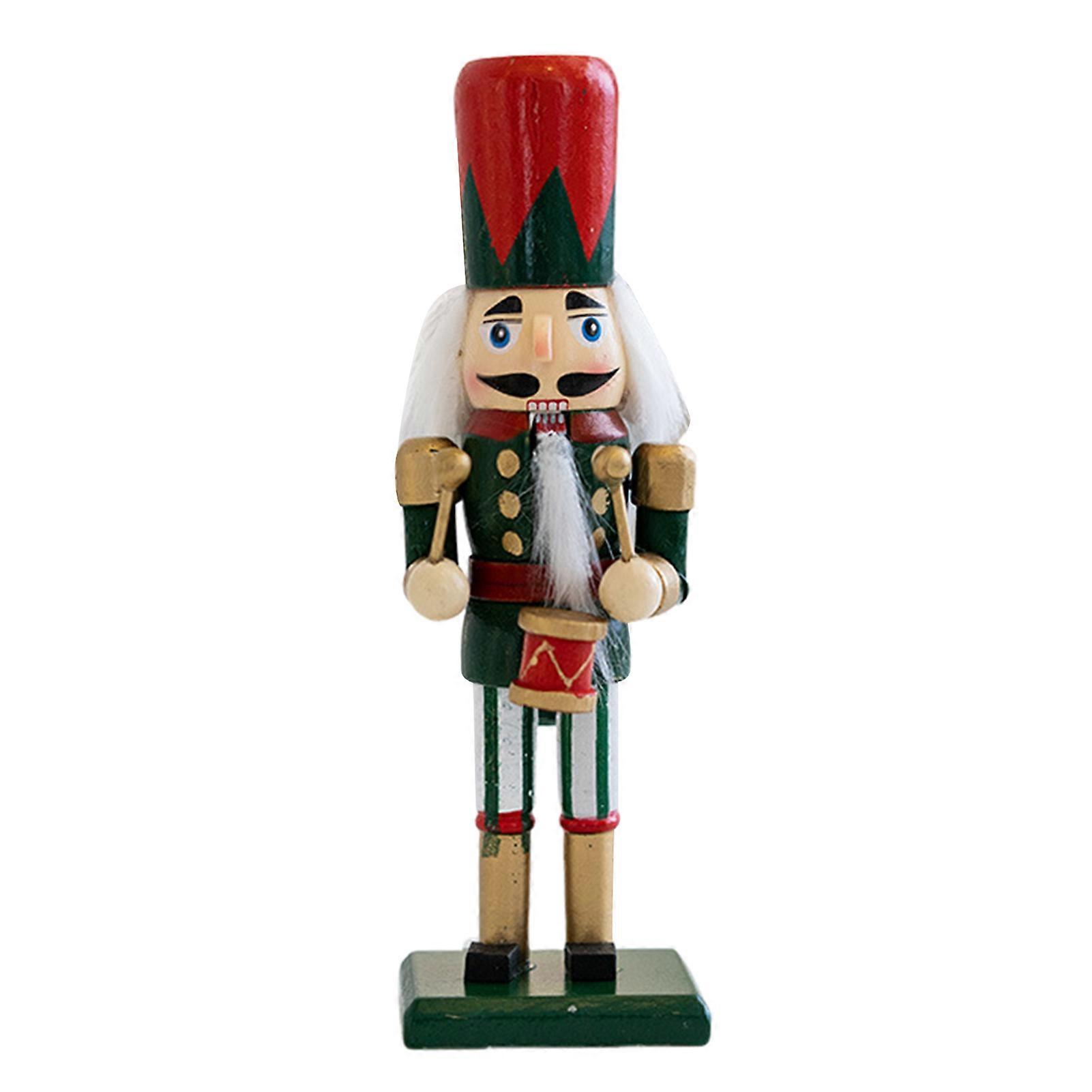 Xmas Tabletop Nutcracker Exquisite Detailed Craftsmanship with Vibrant Colors Present for Christmas