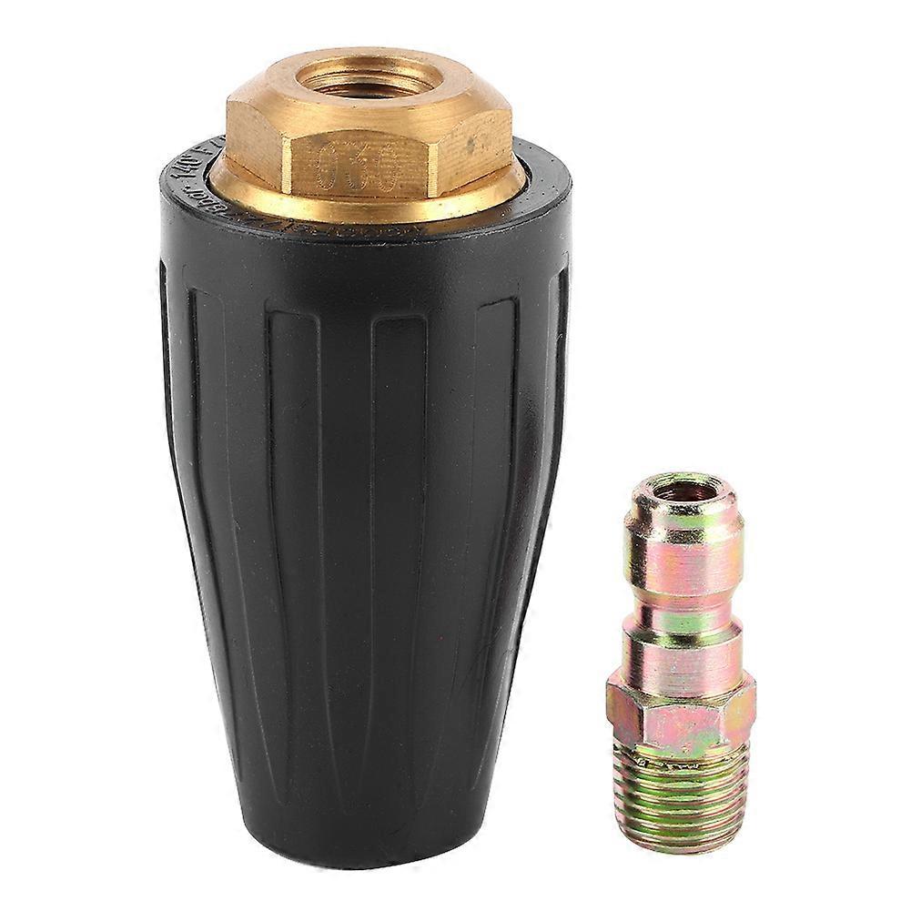 Buse turbo pour nettoyeur haute pression 3600 PSI, embout de pulvérisation rotatif 1/4 po, outil de nettoyage à connexion rapide, 3,0 GPM