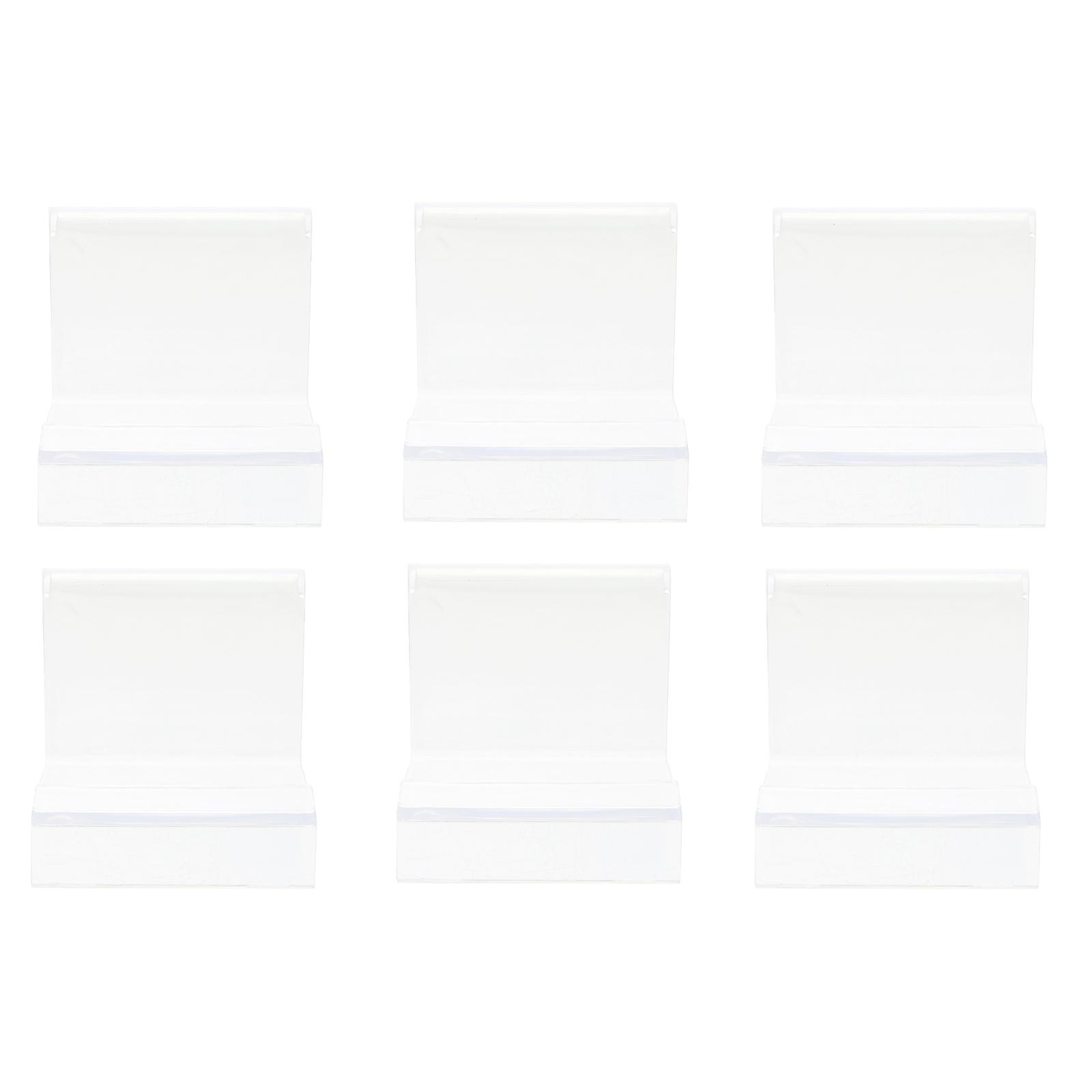 Wallet Display Rack Plastic for Storage 6Pcs Shop Display Sign Board Holder