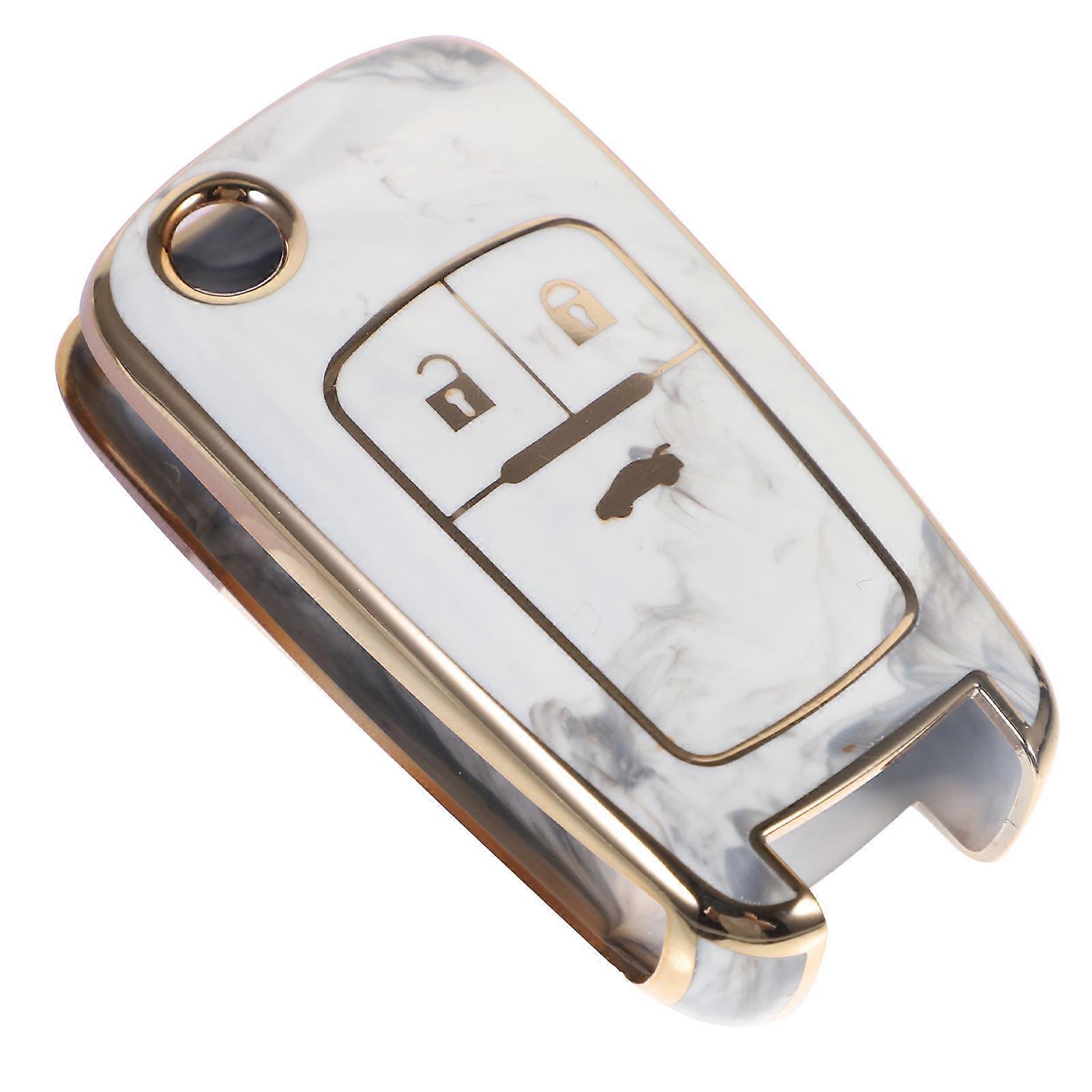 Key Fob Case Tpu 3 Buttons for Car White Key Protector