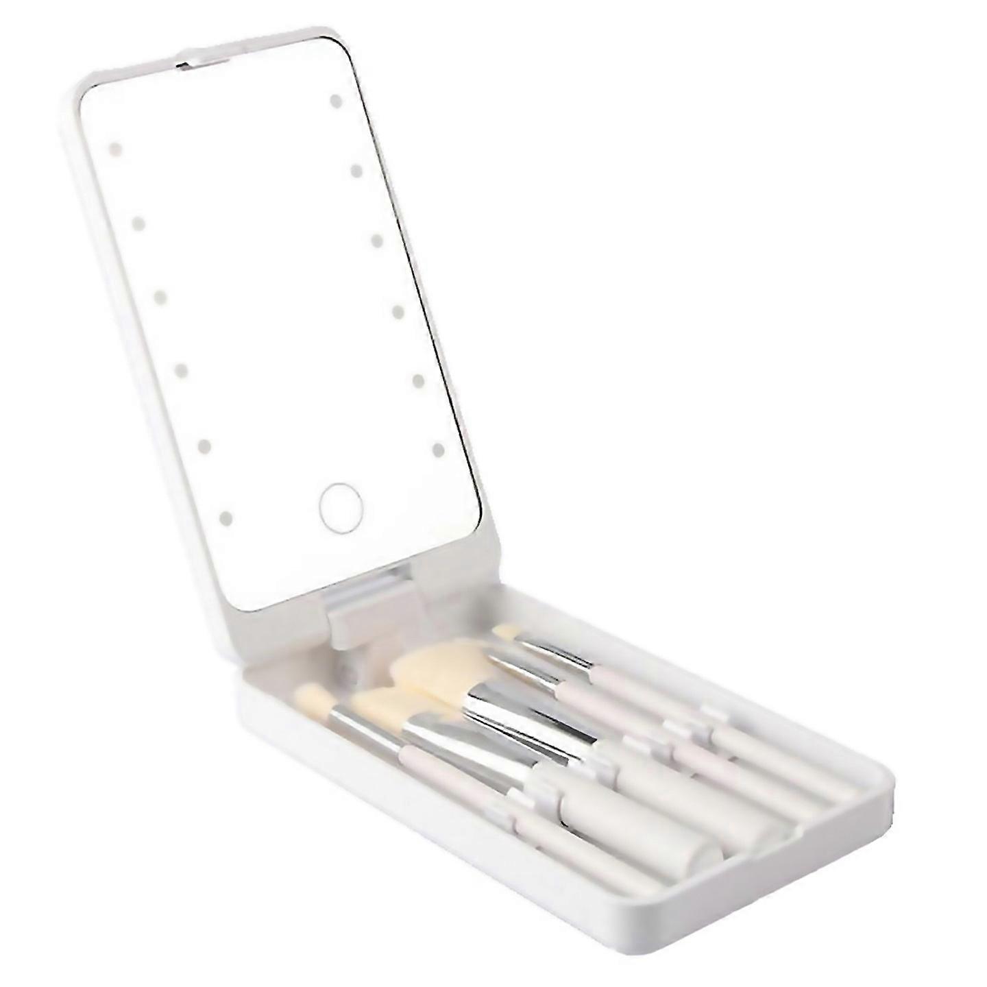 For Makeup Mirror Led Touch Oneface Storage Box Makeup Mirror White