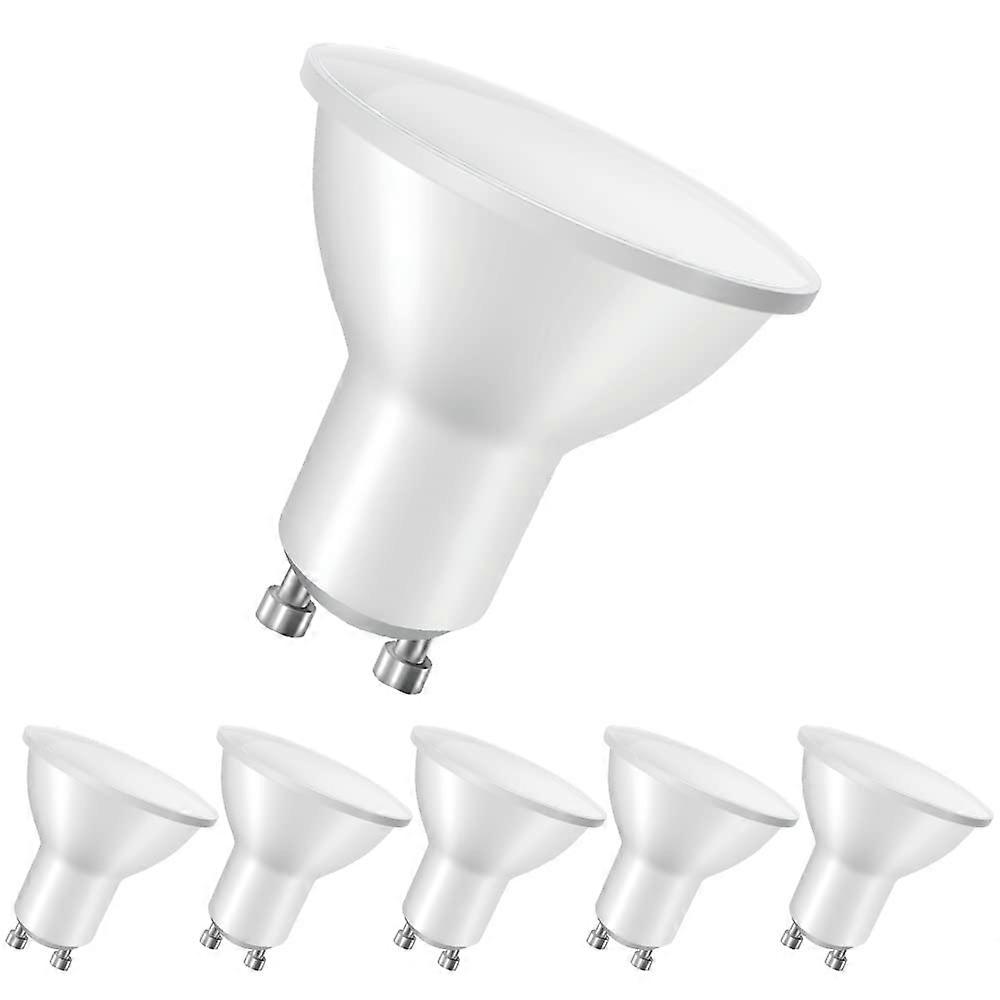 GU10 LED Light Bulbs 5W Equivalent To 40W Halogen, 3000K Warm White 400lm, Energy Saving Spotlight, Pack Of 6