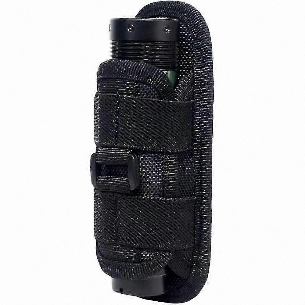 360° Rotatable Flashlight Holder - Adjustable Belt Pouch for Outdoor Lighting and Hunting Gear Accessory Storage Solution