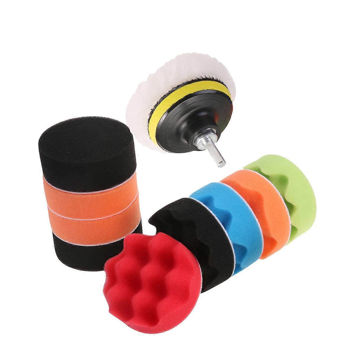 Woolen Buffer Polishing Pads Kit Pieces for Car Use