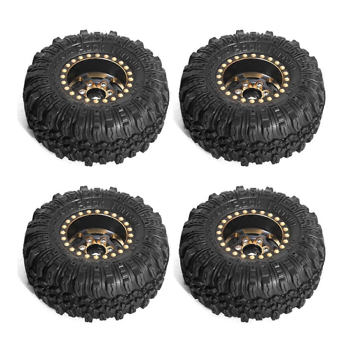 1.0 Inch Wheels with Tires Upgrade Hub Tyre Set for 1/18 RC 