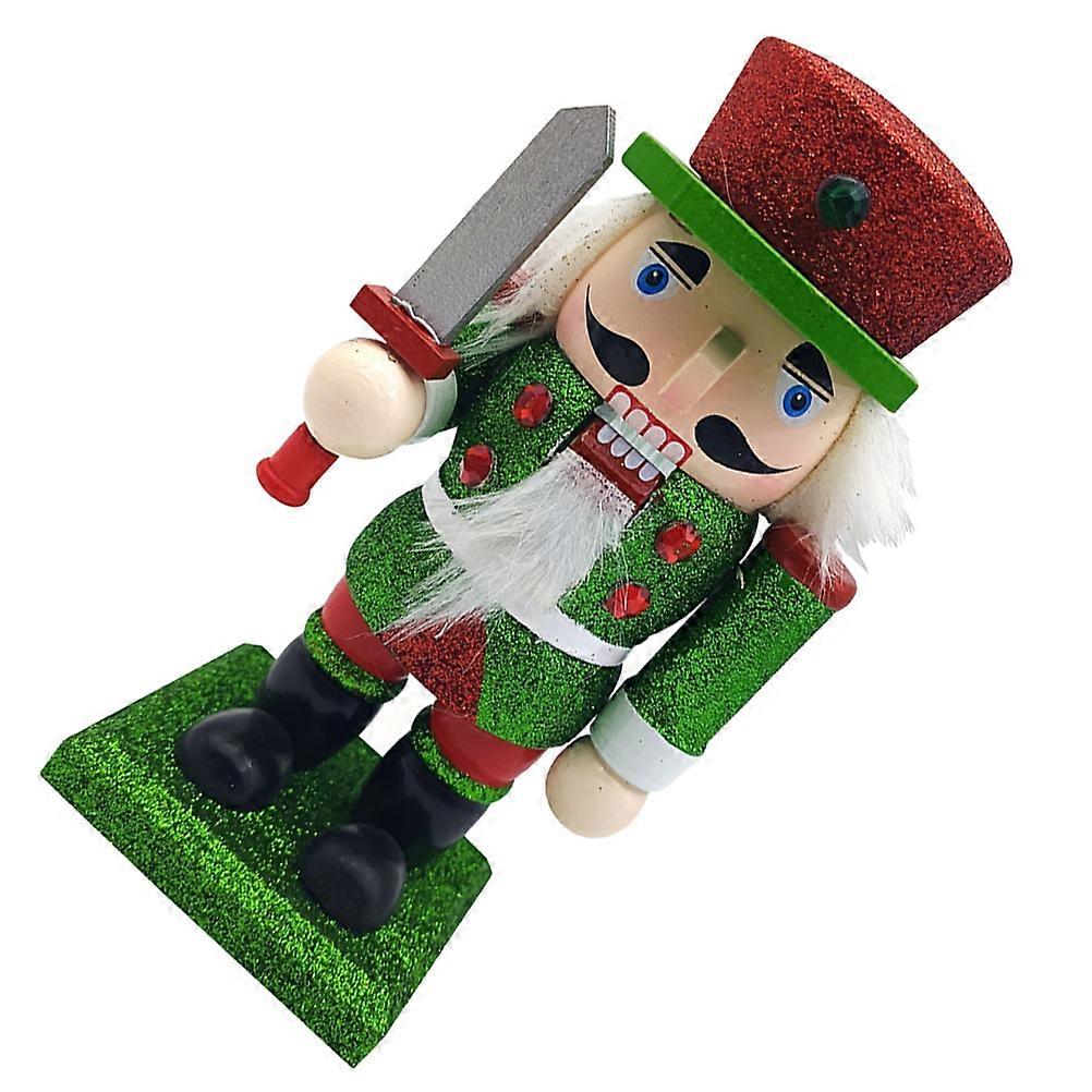 Nutcracker Figure Holiday Celebration Wooden Nutcracker Tabletop Display Multi Color 1Set