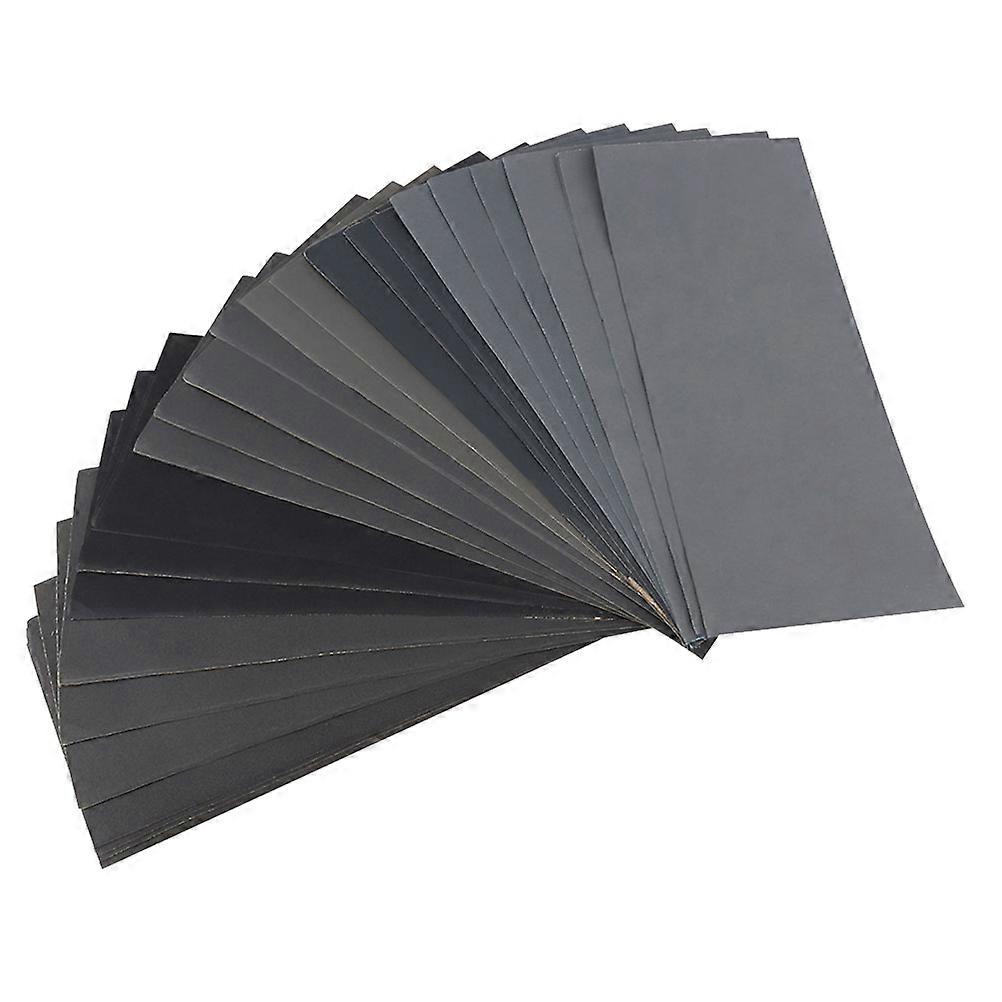 15 Pcs Rectangular Sandpaper Set For Polishing Plastic And Glass 9x3.6 Inches Random Color Abrasive Materials