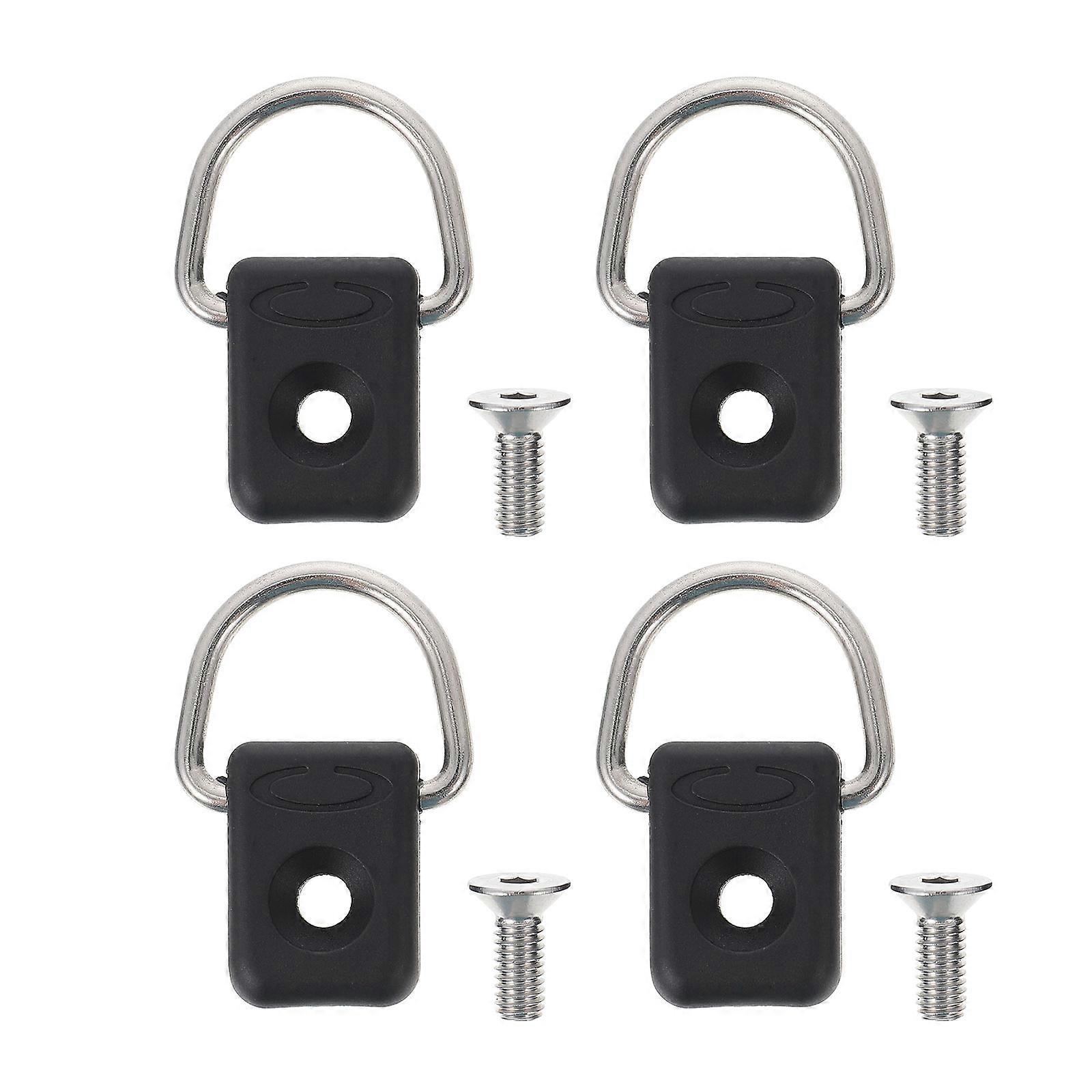 Kayak Rope Fix Buckle Kayak D Buckle for Canoe 12Sets Black Durable Design