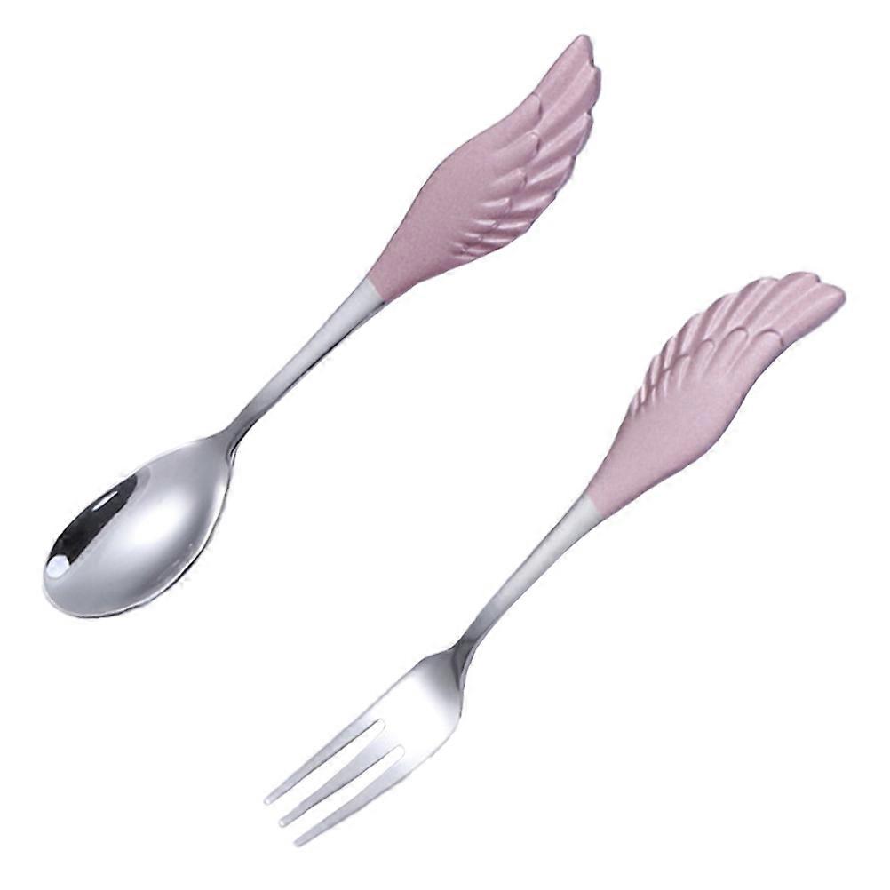 3Pcs Stainless Steel Fork and Spoon Set for Daily Use Portable Flatware