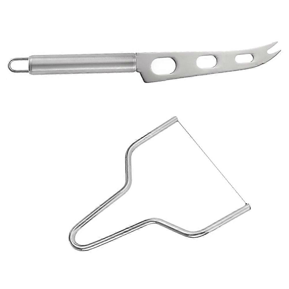 Stainless Steel Cheese Slicing Tool Ideal For Restaurant Use Ergonomic Design 2Pcs