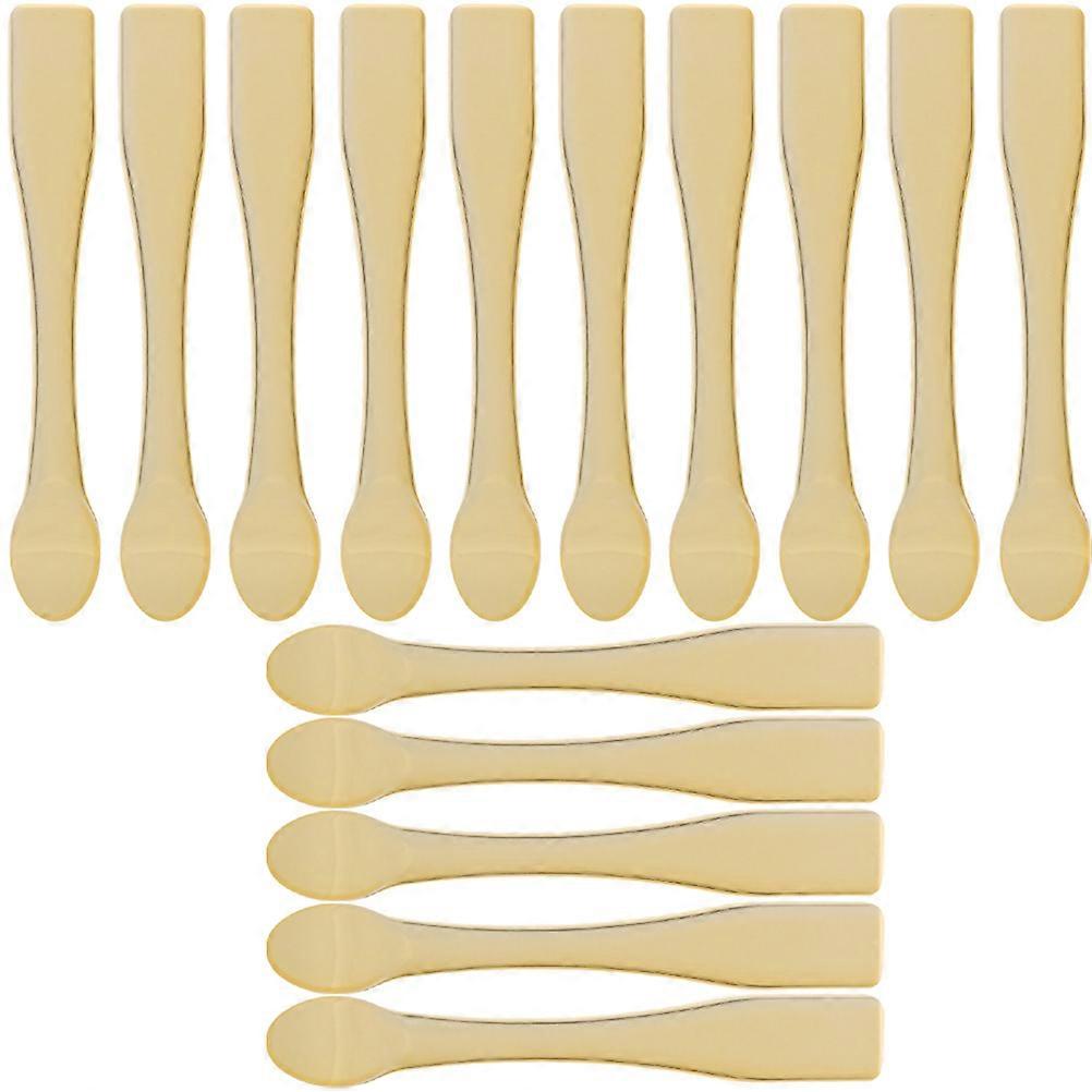 30 Pcs Portable Makeup Spoons For Applying Facial Masks And Skincare Products In Luxurious Golden Color Perfect For Daily Skin Care Routine