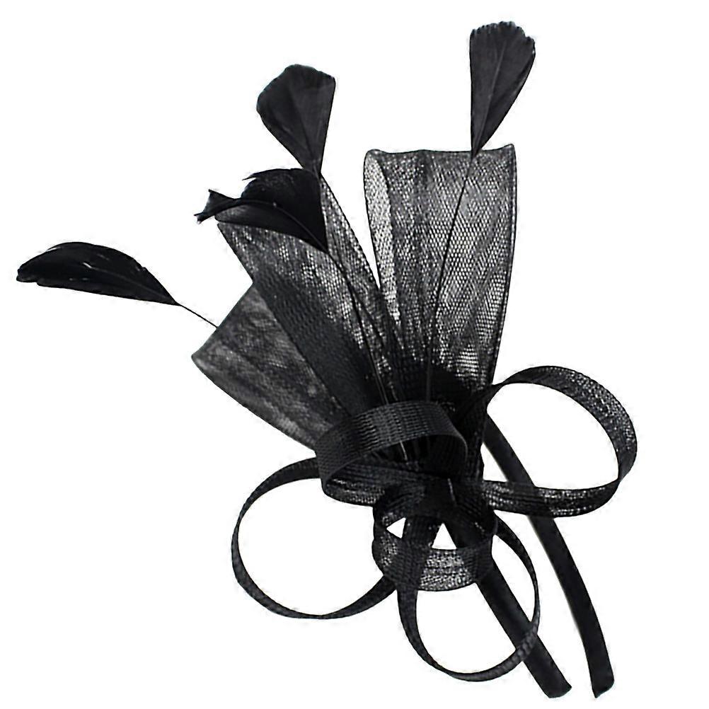 Tea Party Fascinators For Women Featuring Elegant Design And Headband Style Black Color 3Pcs
