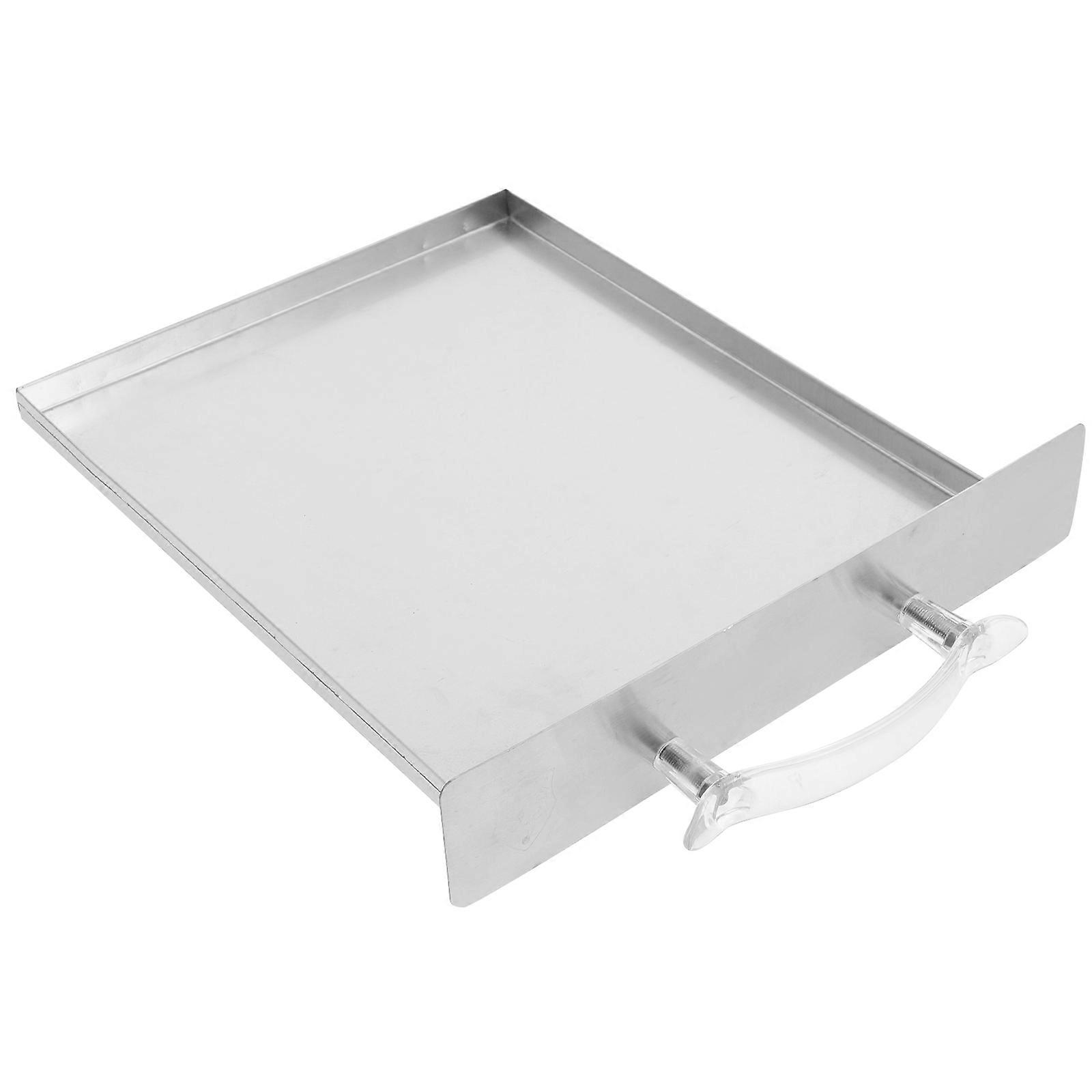 5Pcs Stainless Steel Steam Tray Suitable For Making Rice Noodle Rolls Multi-functional Steamer For Gatherings 26X24X4.5CM Silver