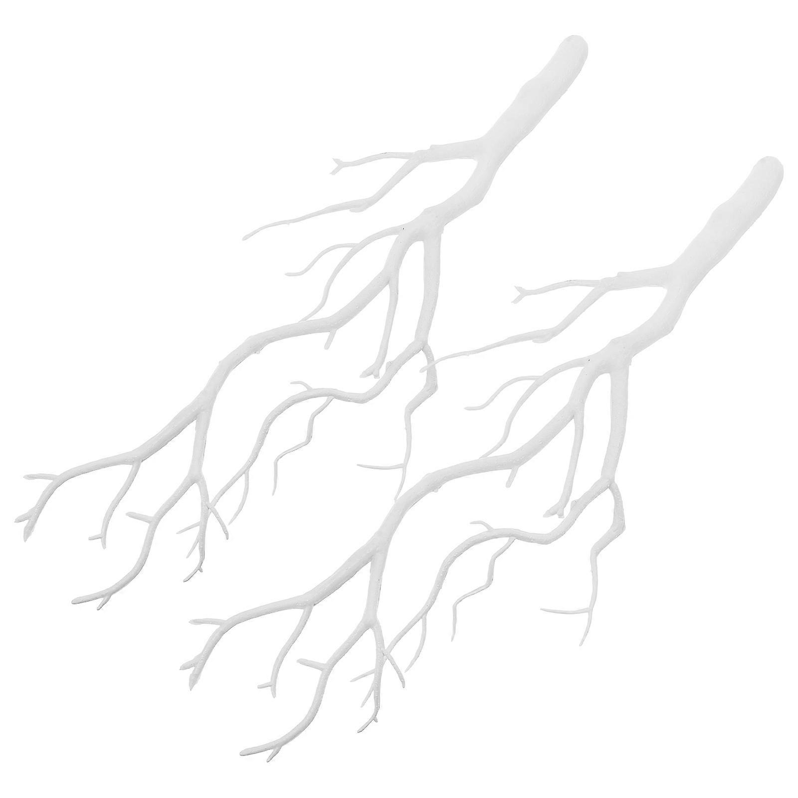 White Tree Branches Faux Branches for Vase Decoration 4Pcs Set