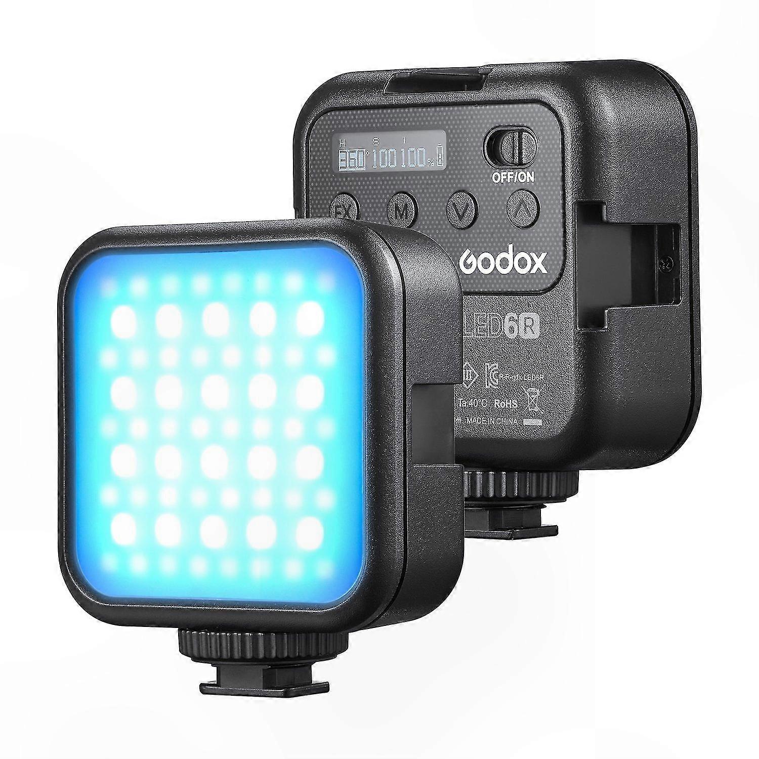 RGB LED Video Light Rechargeable Mini Fill-in Light 3200K-6500K Dimmable Lighting for Photography and Videography