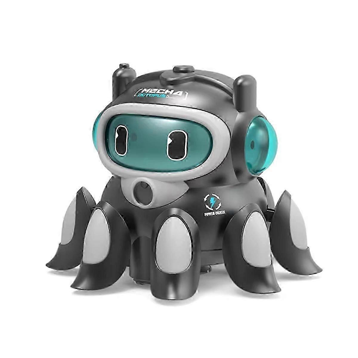New Electric Universal Walking Octopus Automatic Obstacle Avoidance Swing Cool Lighting Music Spray