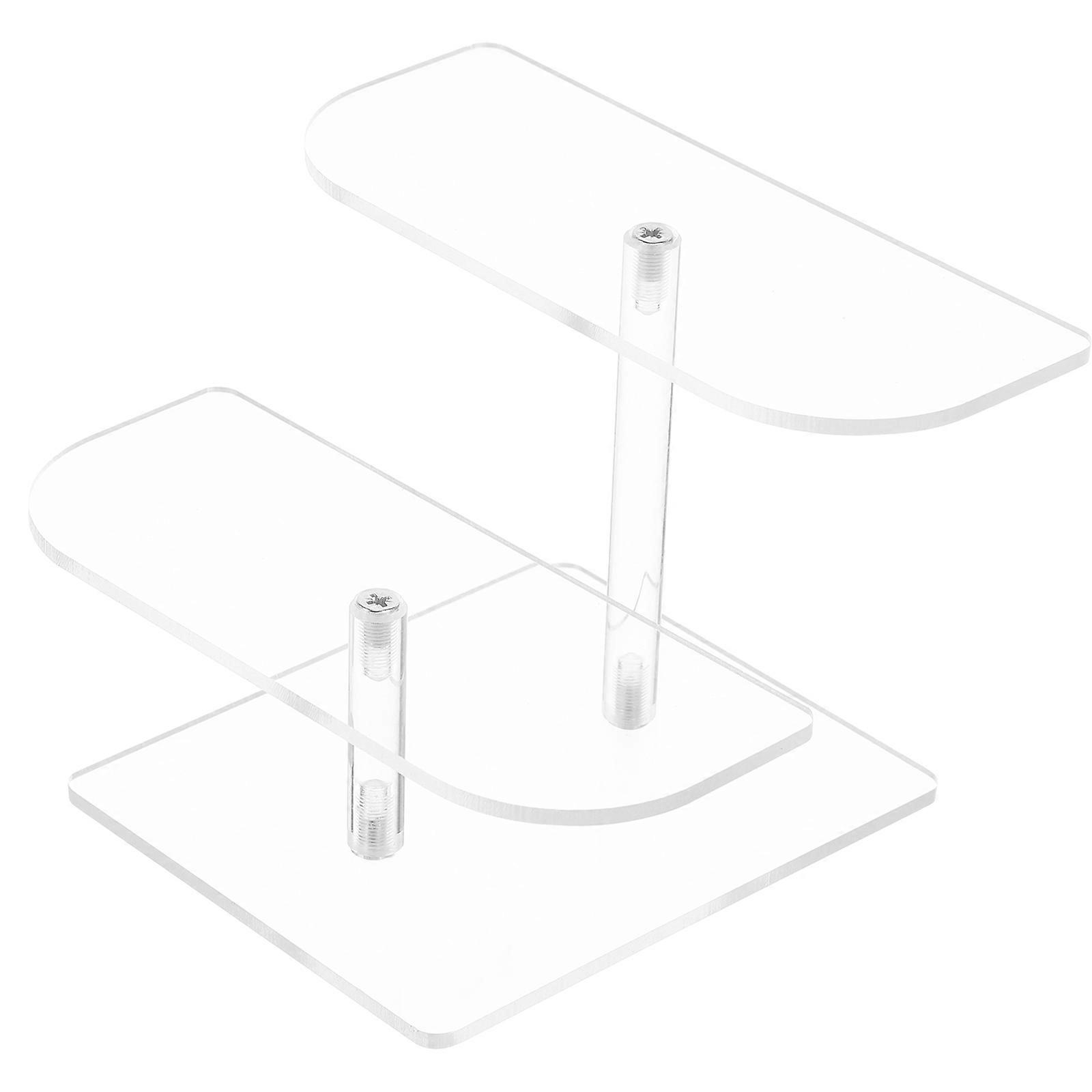 Multi-Layer Acrylic Sunglasses Display Stand Organizer Transparent 5Pcs