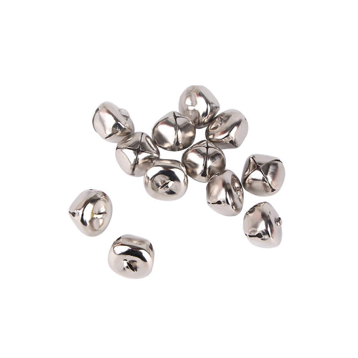 Christmas Bell Silver Cross for DIY 150Pcs with Red String Decoration