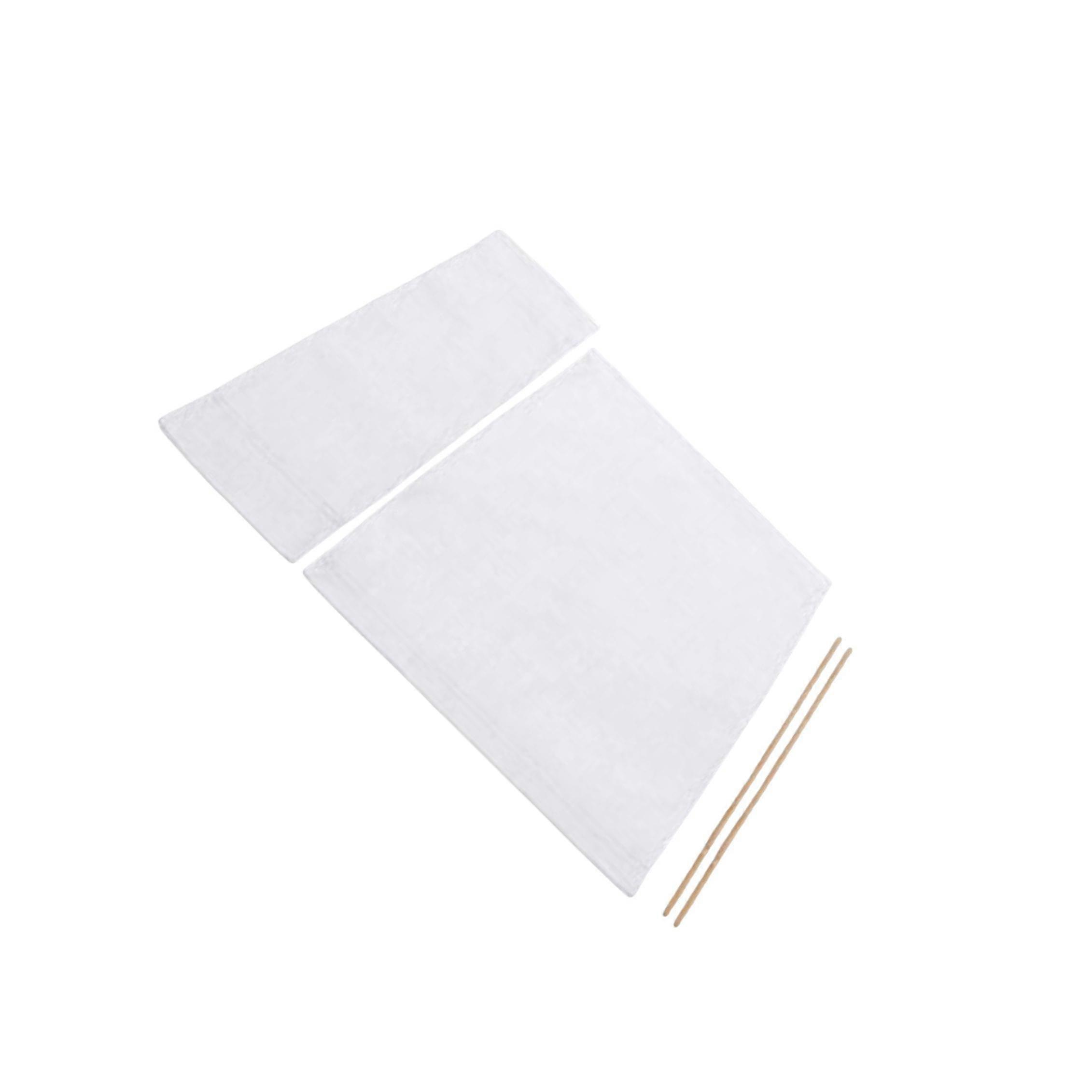 Överdrag till regissörsstolar med sitsöverdrag för regissörsstol, vit