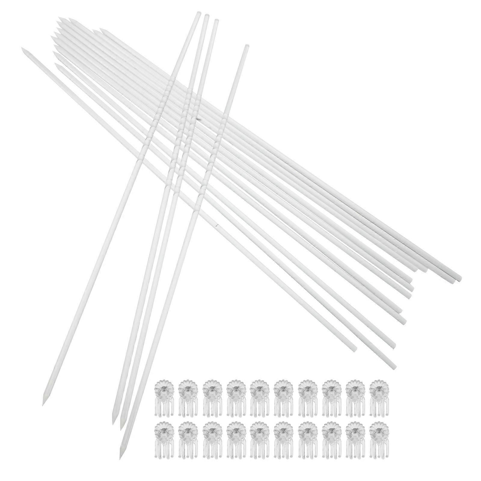 Clear Acrylic Orchid Stakes for Climbing Vines Support 48Pcs Set