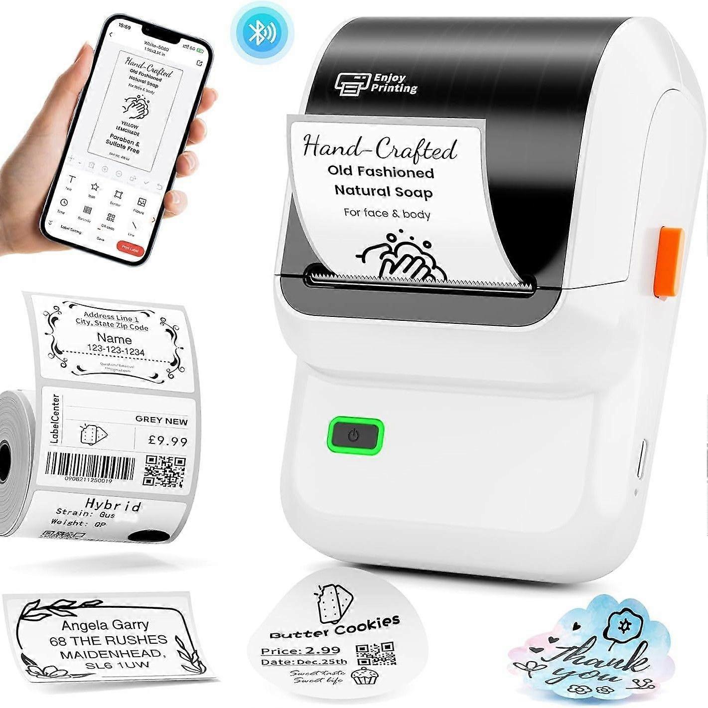 M100 Thermal Label Printer, 2-Inch Barcode Label Maker