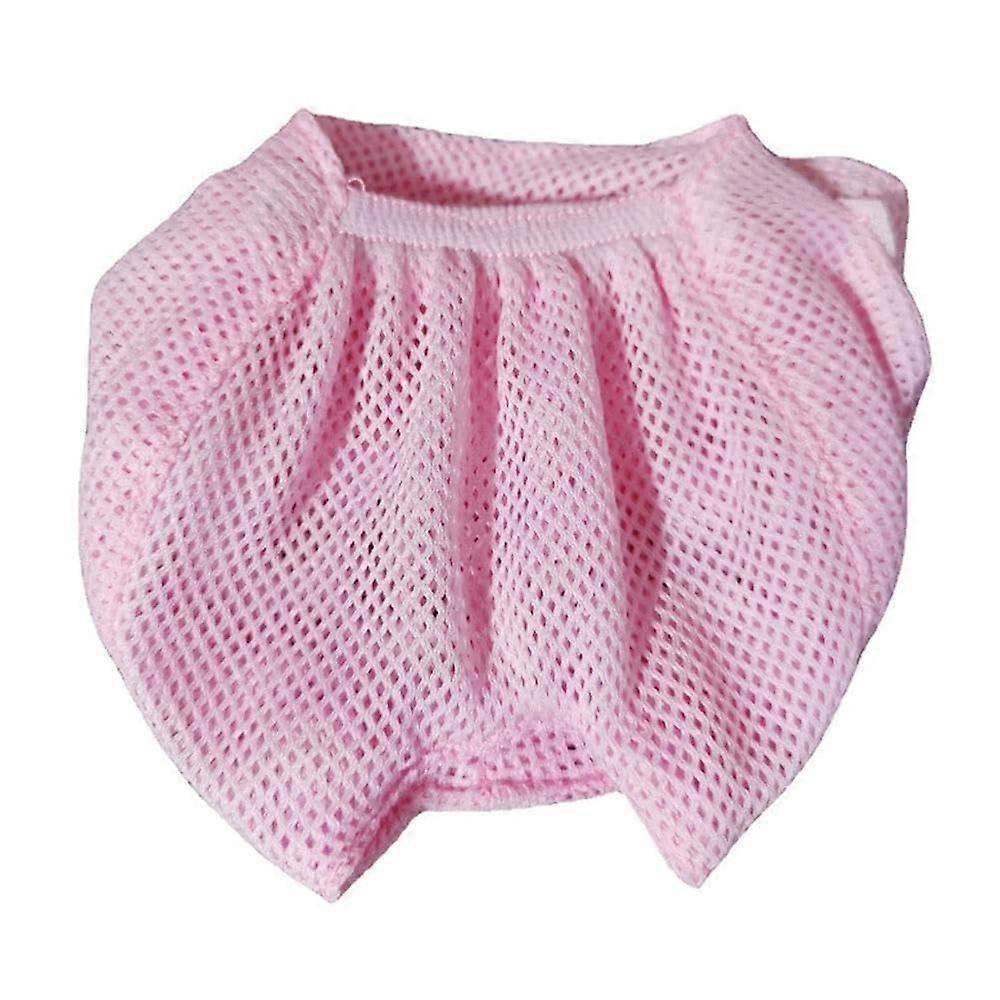 Breathable Mesh Mask Grooming Restraint Bag For Cats Pink Size L Cat Bite Prevention During Grooming