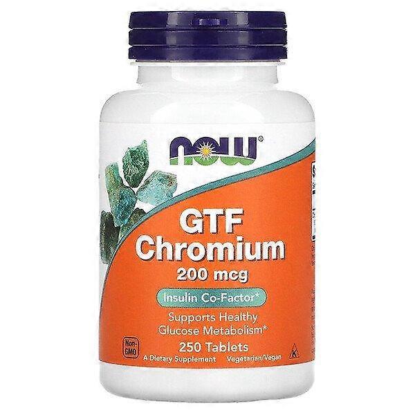 NOW Foods, GTF Chromium, 200 mcg, 250 Tablets