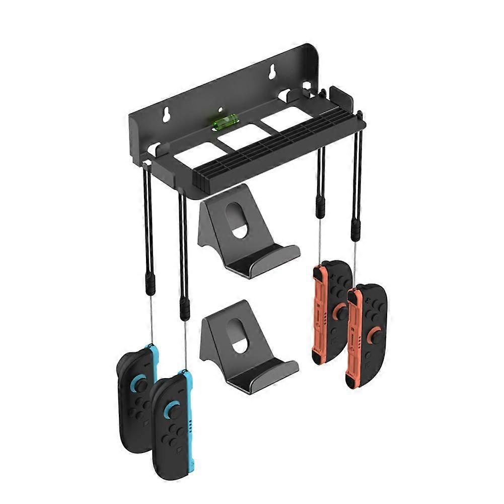 Wall Mount Bracket for Switch2 Console with Handle Hanger Game Card Storage 3-in-1 Space Saving Design Heat Dissipation Universal Wall Type