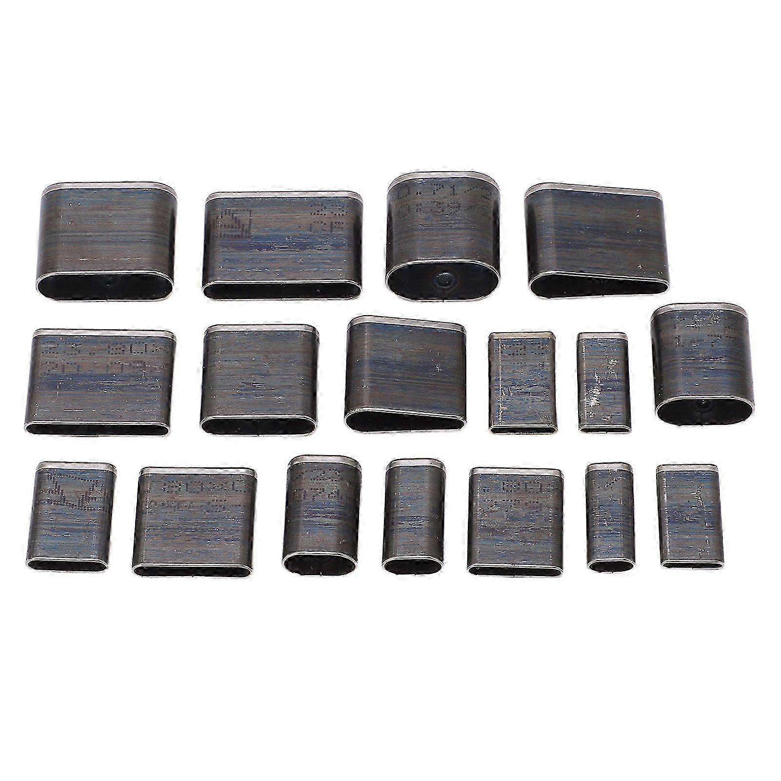 17-teiliges ovales Leder-Stanzset, Formschneideset, langlebig, 1 Loch, Hohlstanzer