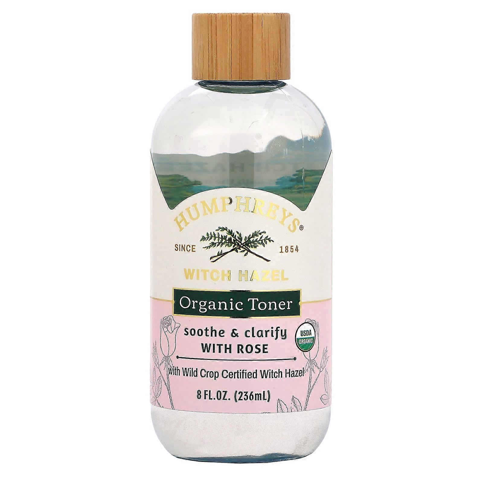 Witch Hazel, Organic Toner with Rose, Soothe & Clarify, 8 fl oz (236 ml)