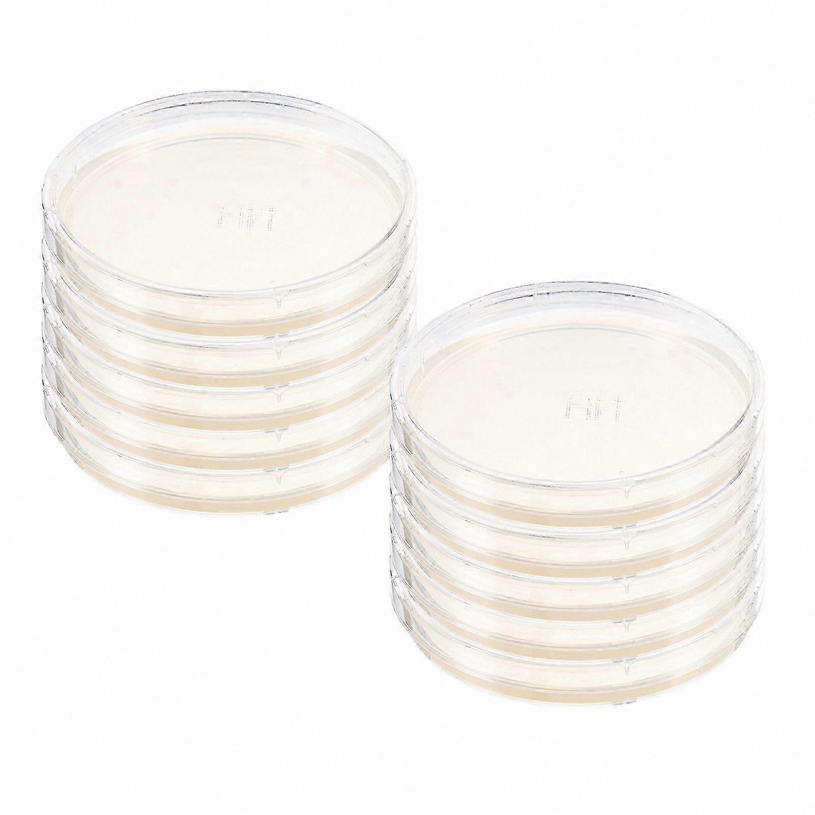 Prepoured Agar Plates for Lab Use - 10 Pack Portable Petri Dishes Suitable for Science Projects and Experiments