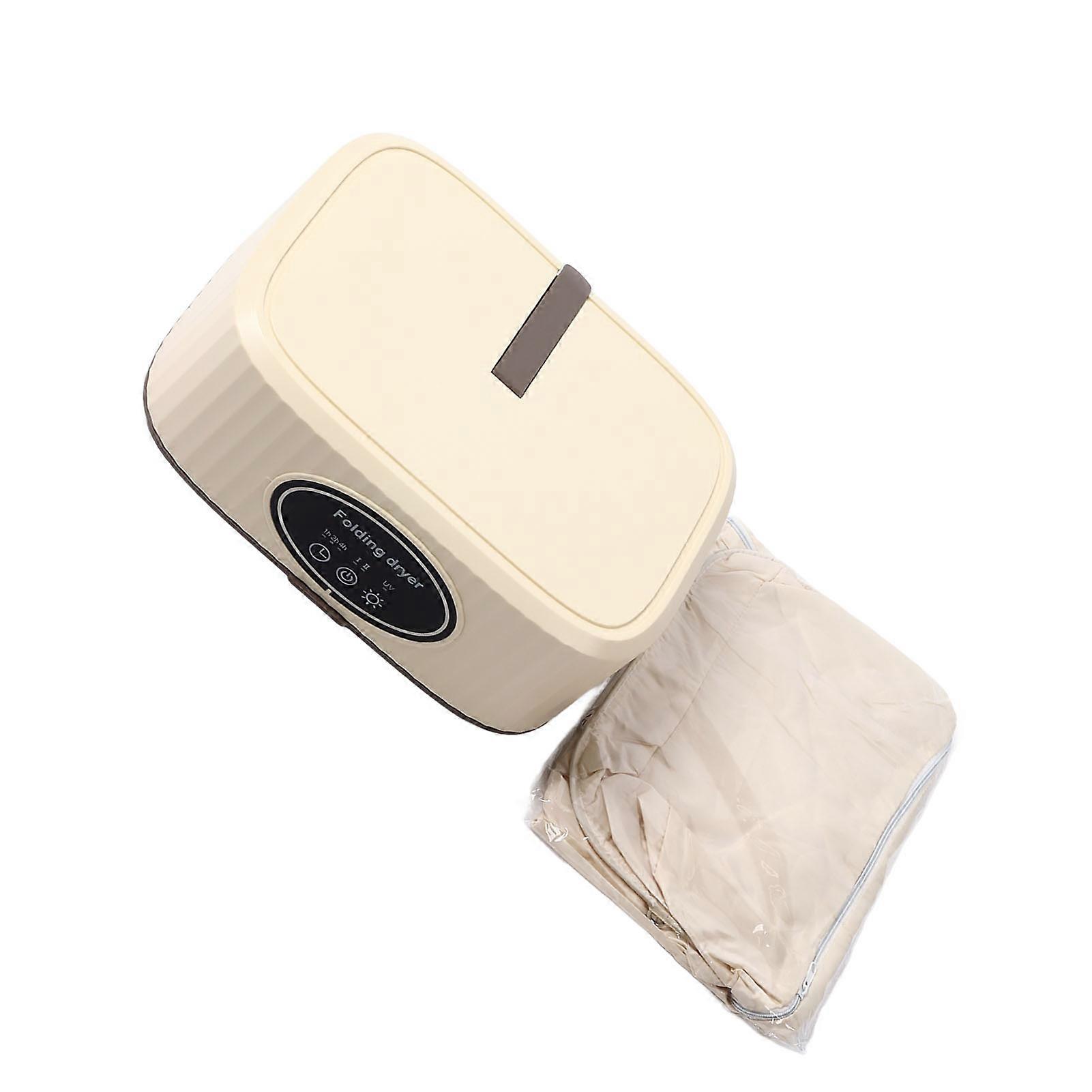 Clothes Dryer Portable Foldable Quiet Operation Timer Function Energy Saving Fast Drying Machine for Camping Apartment Dormitories