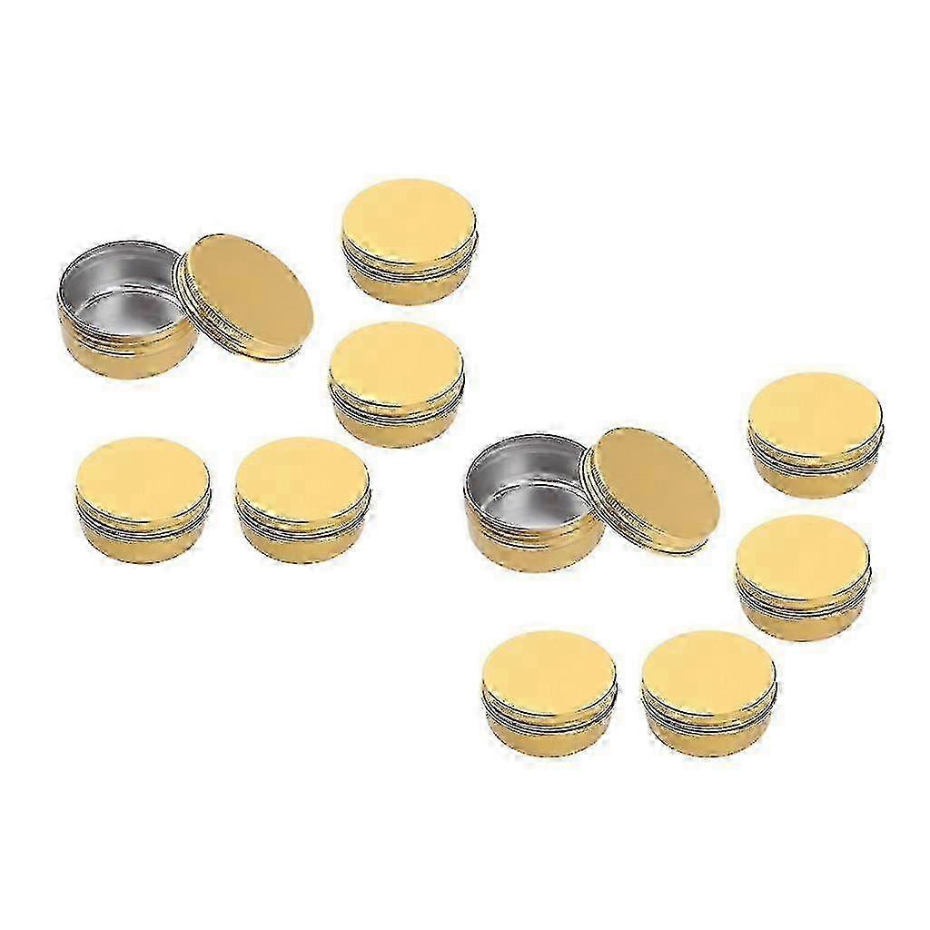 10pcs Empty Makeup Aluminium Pot Jar Tin for Lip Balm Container Case Box, 50ml, Set of  Years
