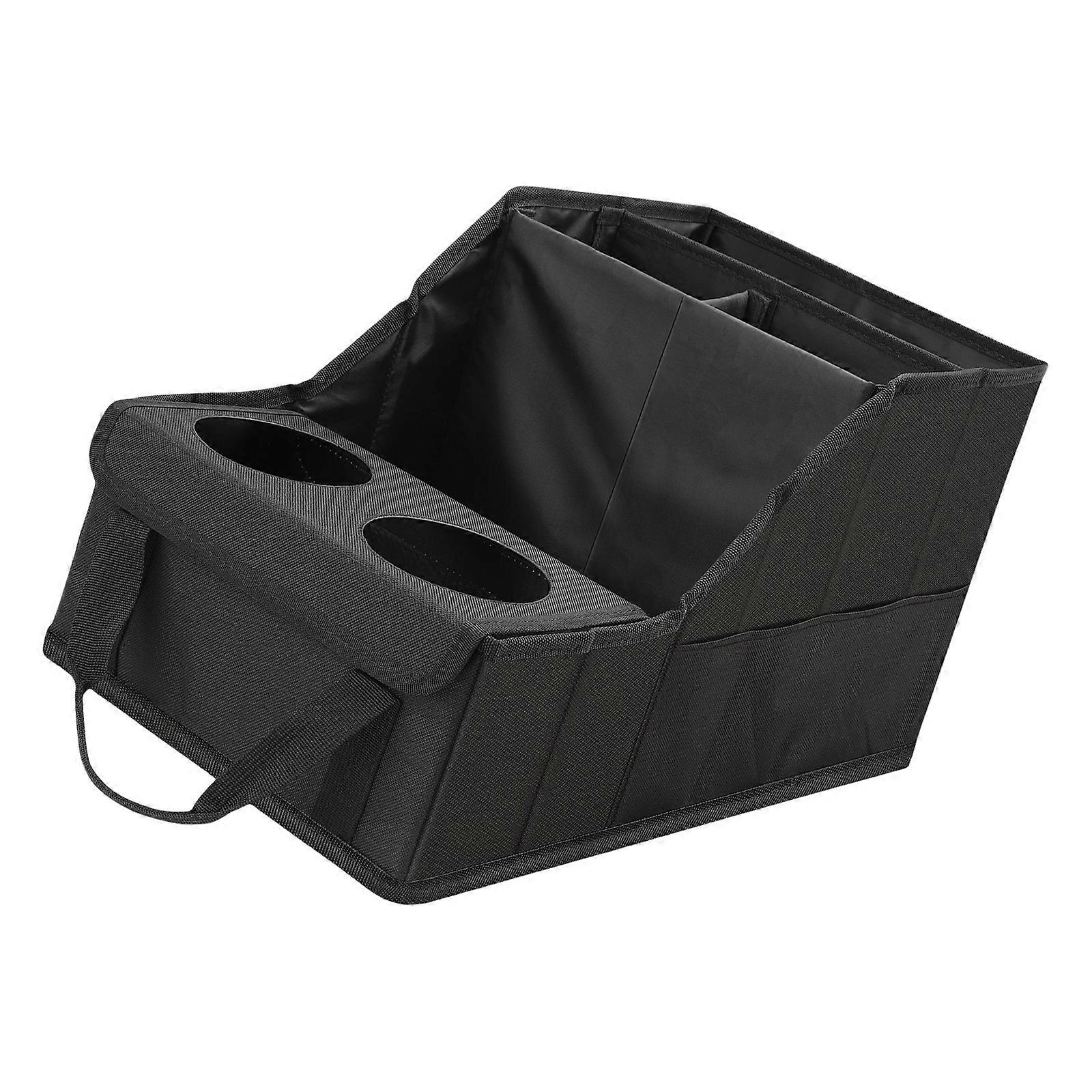 Durable Car Seat Storage Organizers With 2 Beverages Holders 4 Compartment For Front Back Vehicle Accessories Multicolor