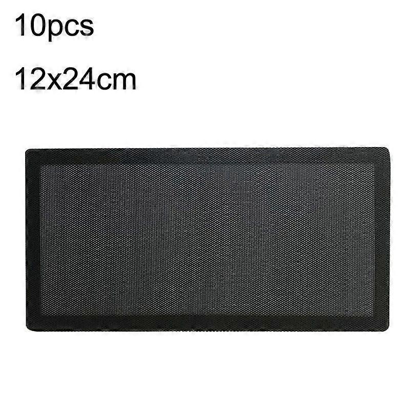 10pcs 12x24cm With Magnetic Suction PVC Cooling Fan Dust Net