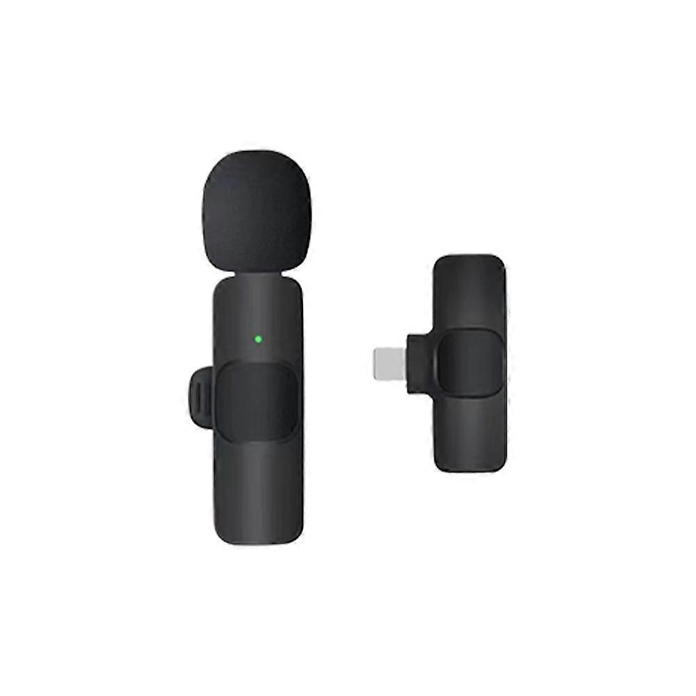 Compact Wireless Lavalier Microphone for Mobile Live Streaming and Outdoor Recording with 8-Hour Battery