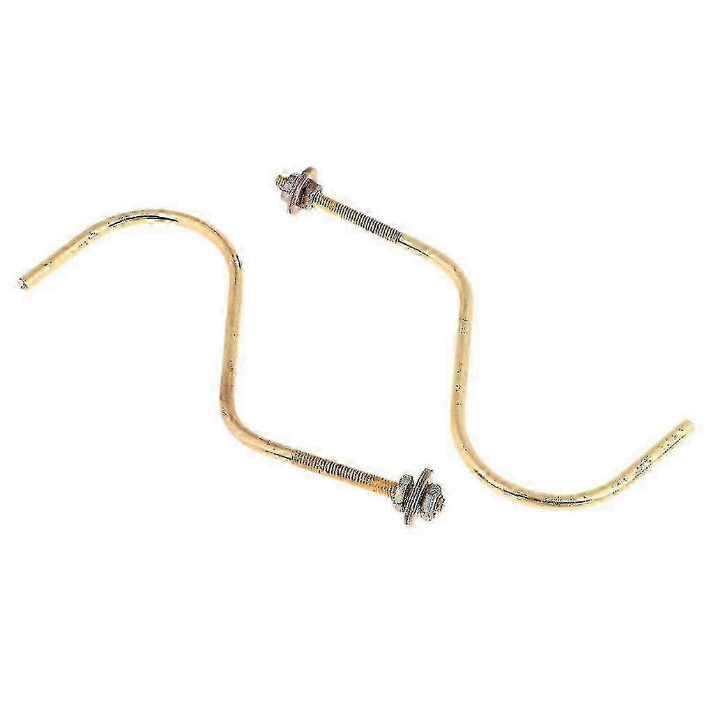 Brass Snooker Pool Table with Pair of Edge Hooks Cue Racks and Sticks Holder