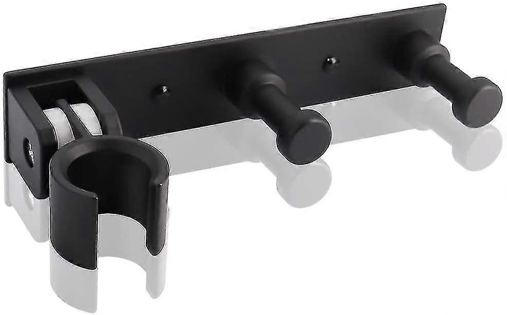 Universal Adjustable Hand Shower Bracket With Hook, Wall Mounted Aluminum Alloy