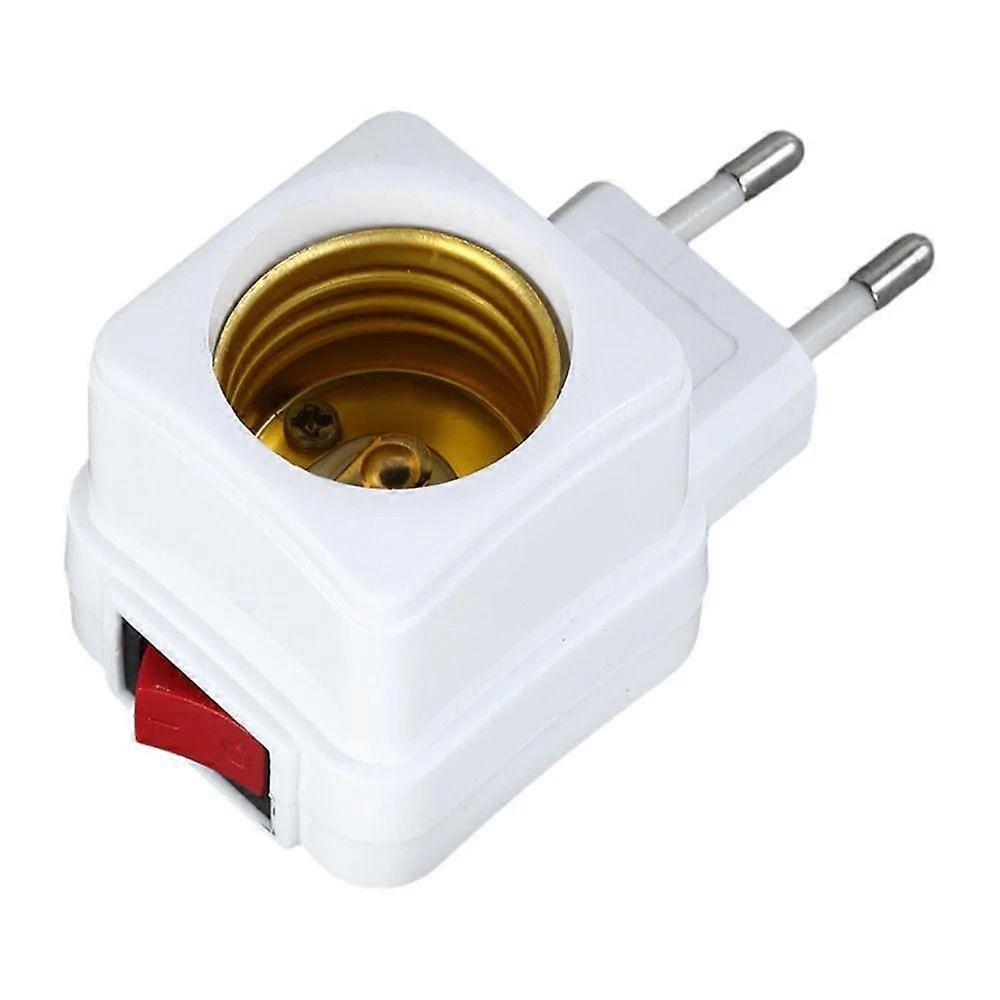 1/2Pcs Plug Lamp Holder Bulb Socket EU Plug Adapter E27 Thread Connector New Lamp Base