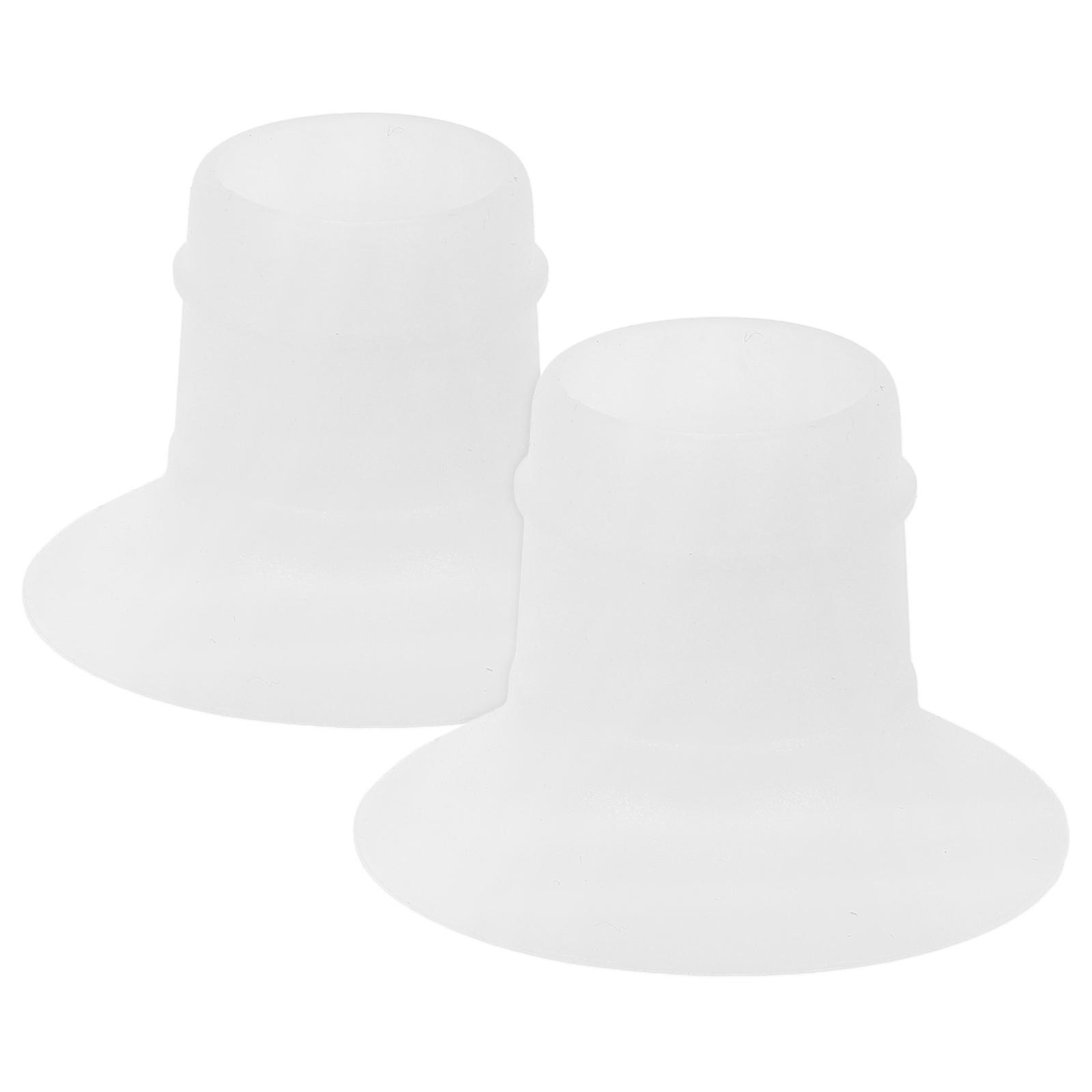 Washable Silicone Flange Inserts For Manual Operation And Convenient Use Transparent 2Pcs