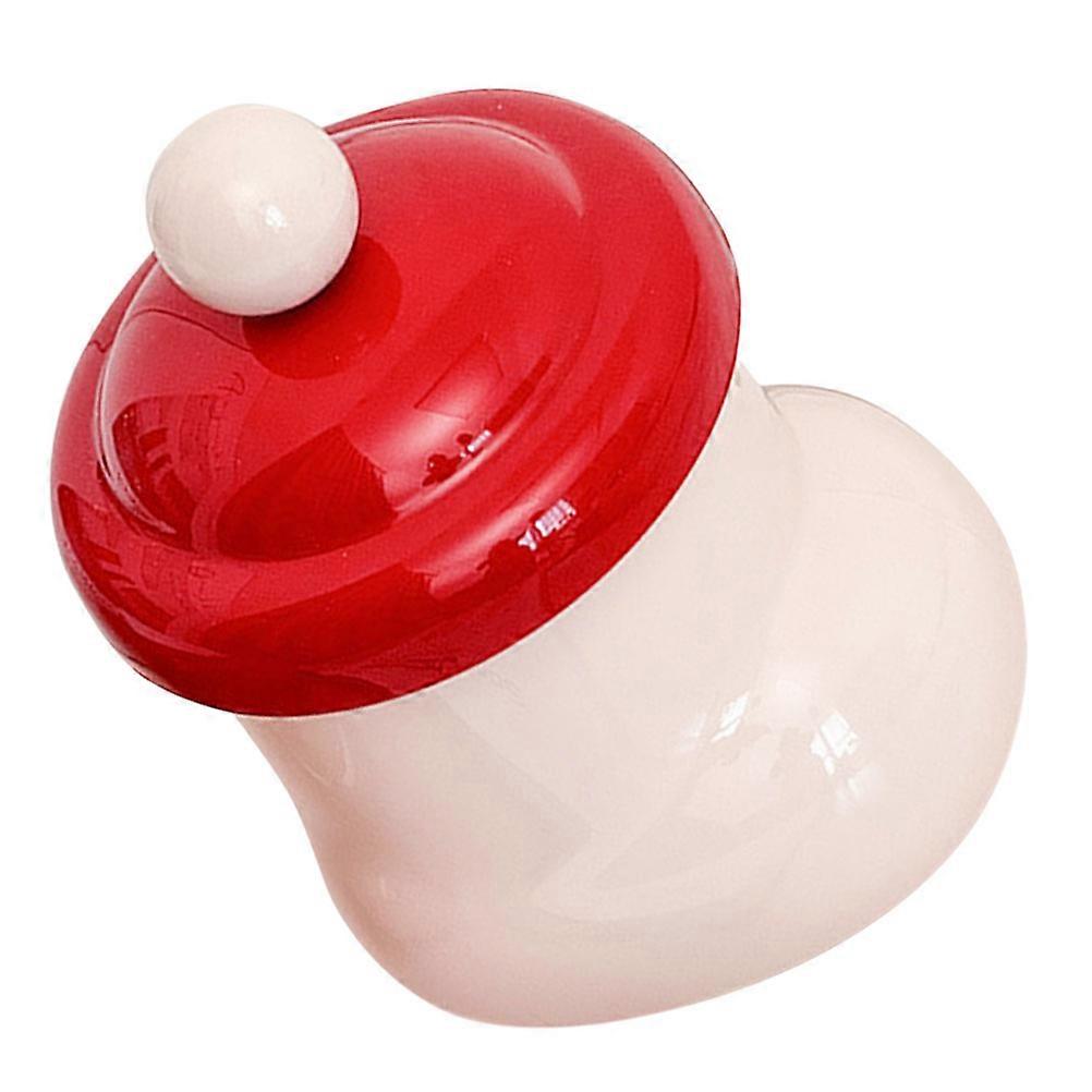 Wall Hanging Suction Cup Trash Can Small Covered Garbage Can for Kitchen