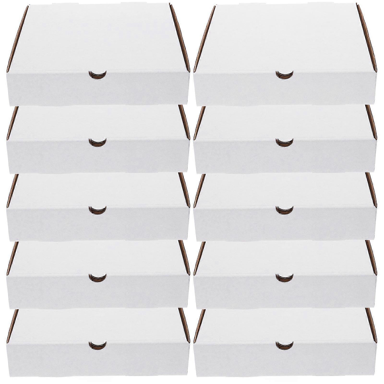 Reusable Pizza Boxes White Kraft Pizza Boxes for Takeout Use 30Pcs
