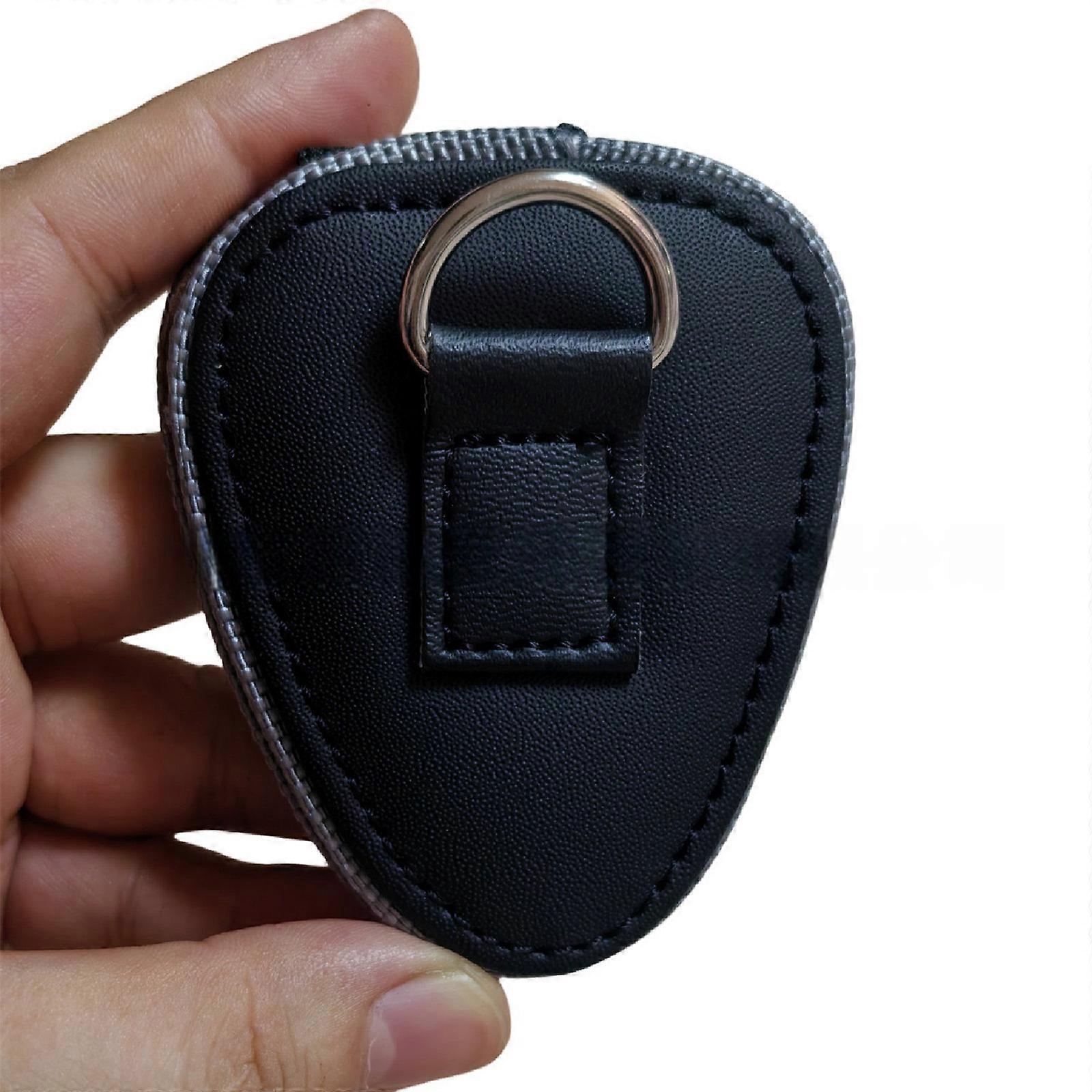 Portables Guitar Pick Organizers PU Leather Case Magnetic Closure Clear Display Box for Easy Access Multicolor