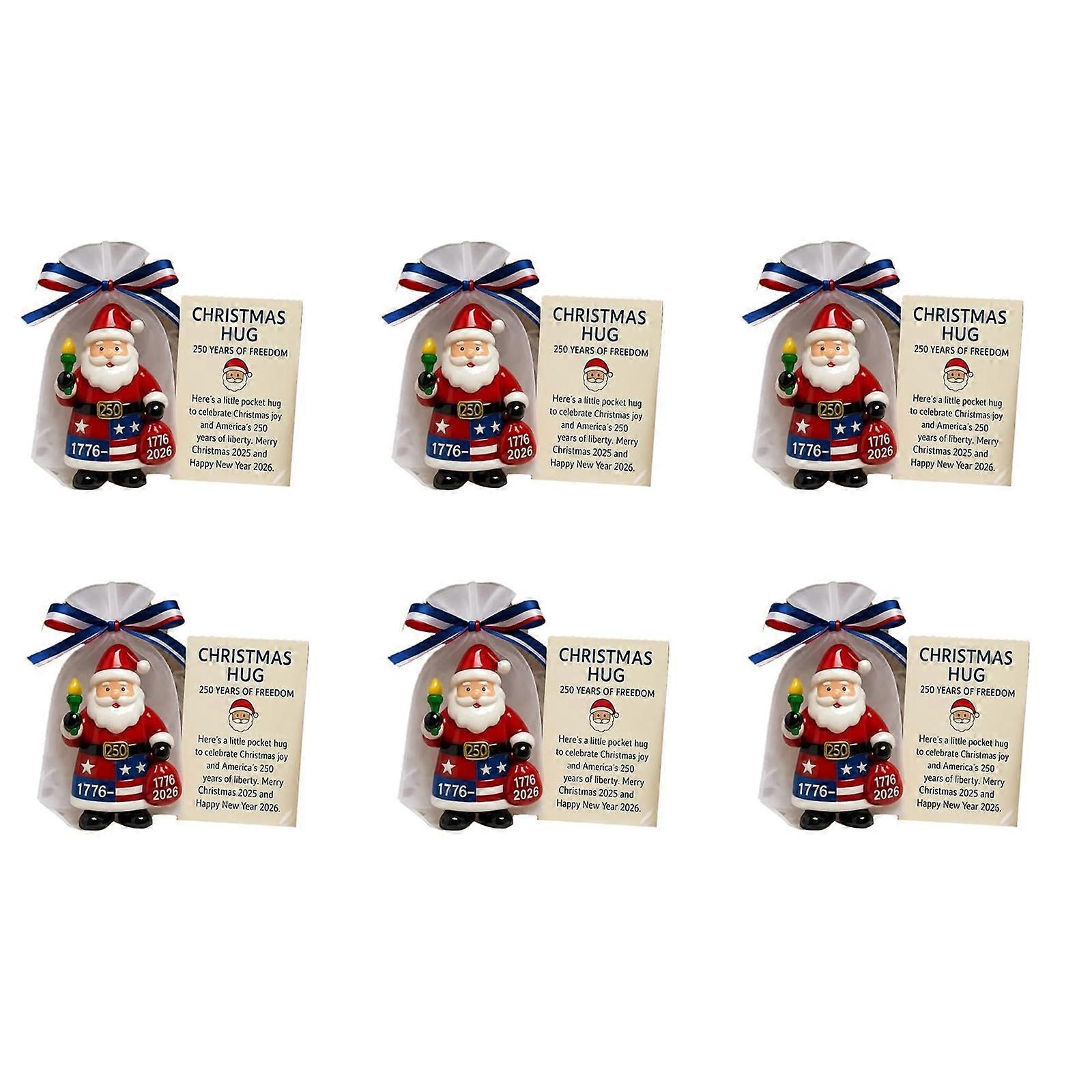 Clear Santa Embraces Pendant Efficient Christmas Decors For Window Fireplaces Mantels Display Multicolor