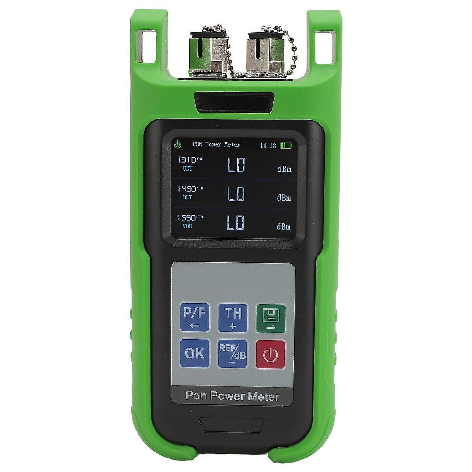 PON Power Meter for APC SC Interface High Accuracy Handheld Optical Fiber Tester 1310nm 1490nm 1550n