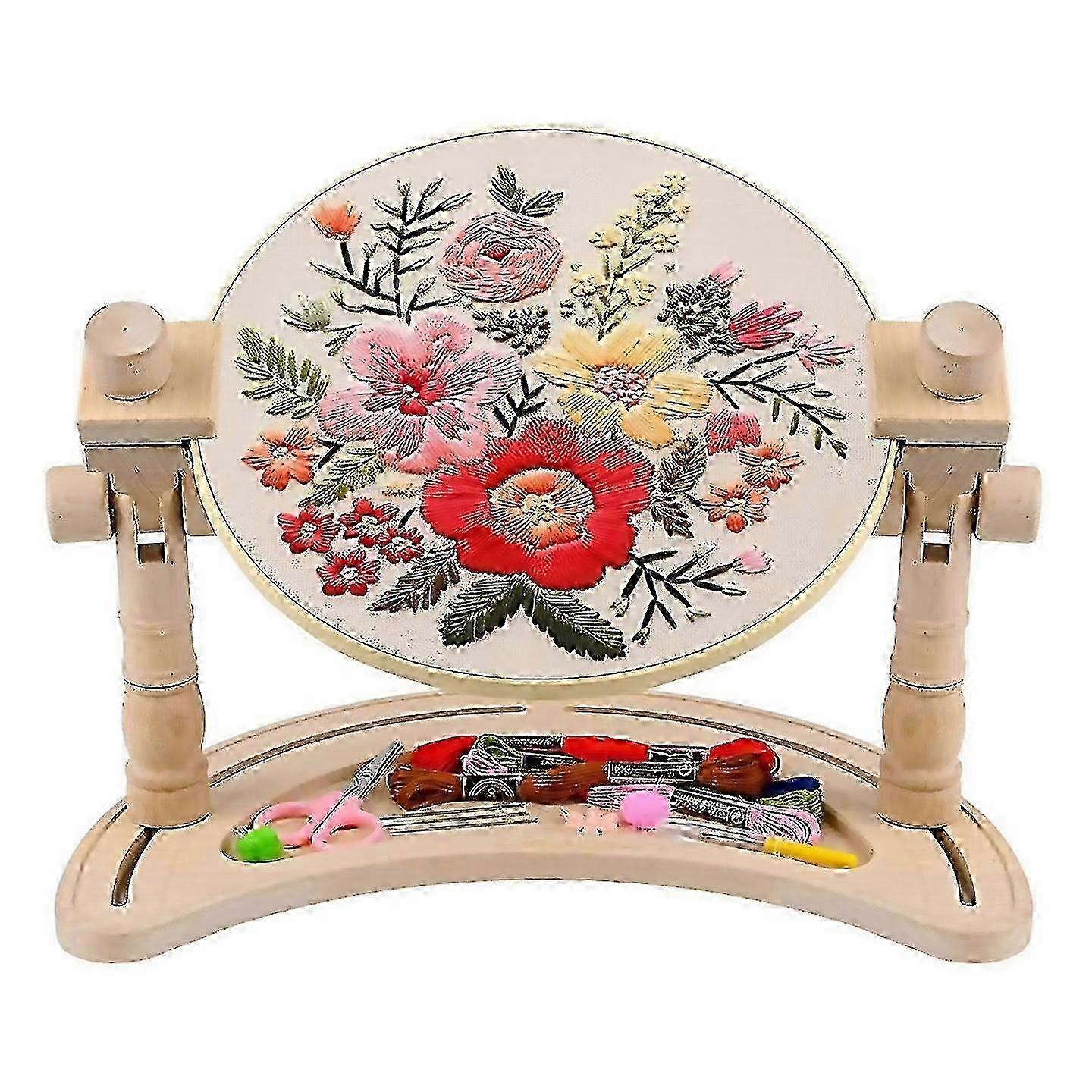 Embroidery Hoop Stand Adjustable 360rotated Embroidery Frame Stand