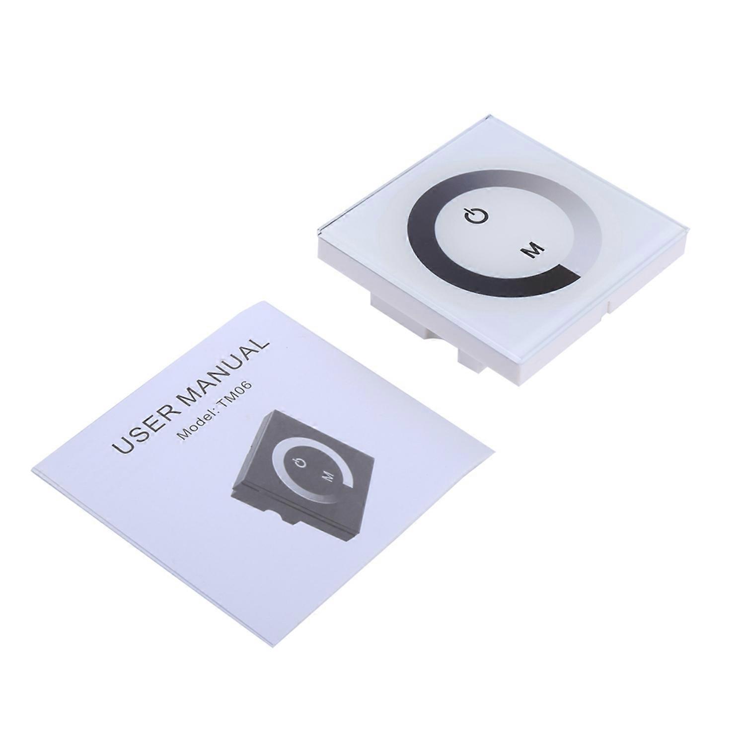 Single Color Touch Panel Dimmer Wall Switch Controller LED Light Strip DC 12V‑24V White