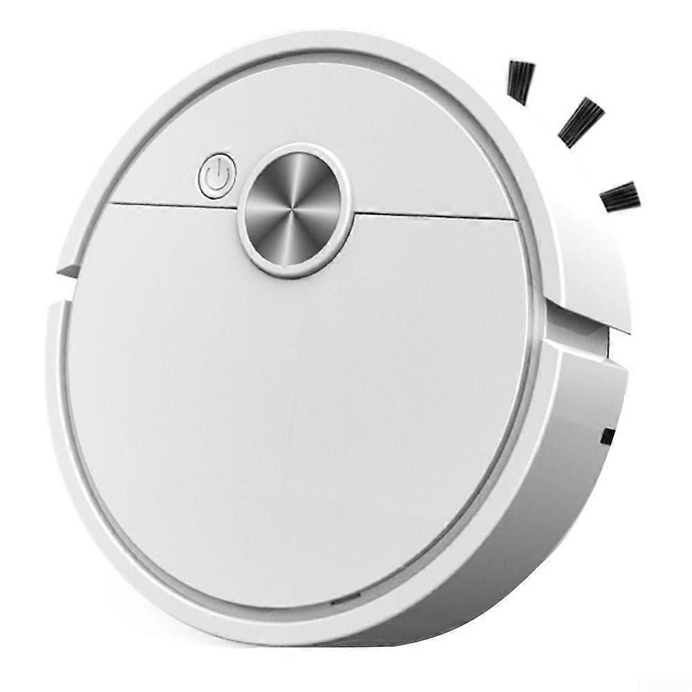 Smart Robot Vacuum Cleaner with Dual Sweep Mop System, Auto Charging, Smart Navigation for Home & Office Floors (White)