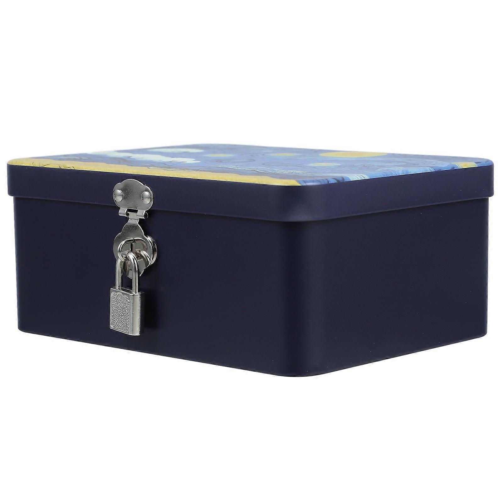 Rectangular Lockable Cookie Storage Container In Multi Color For Snack Lovers 1Set