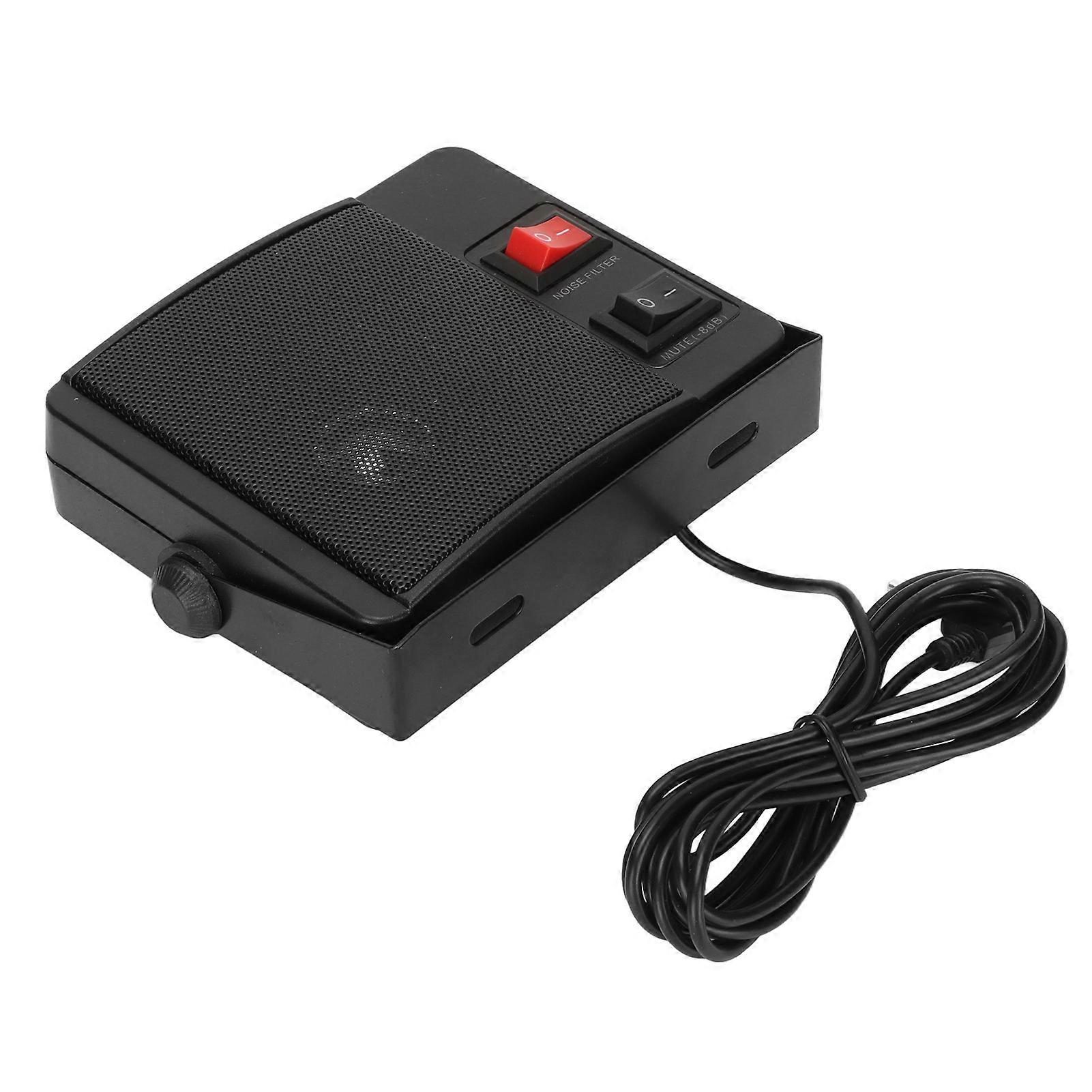 Car Radio Speaker Stable Clear Sound External Communications Speaker with Base for Yaesu for Kenwood for ICOM